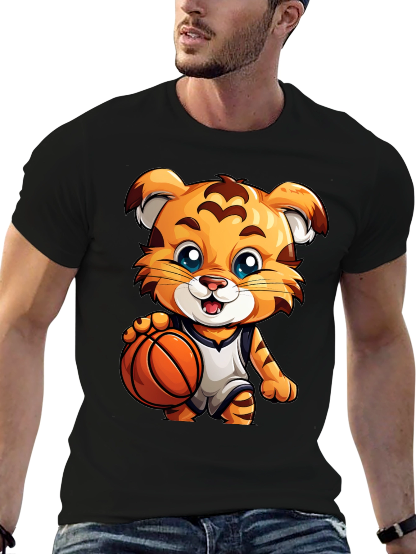 Cool Tiger Basketball T-Shirt