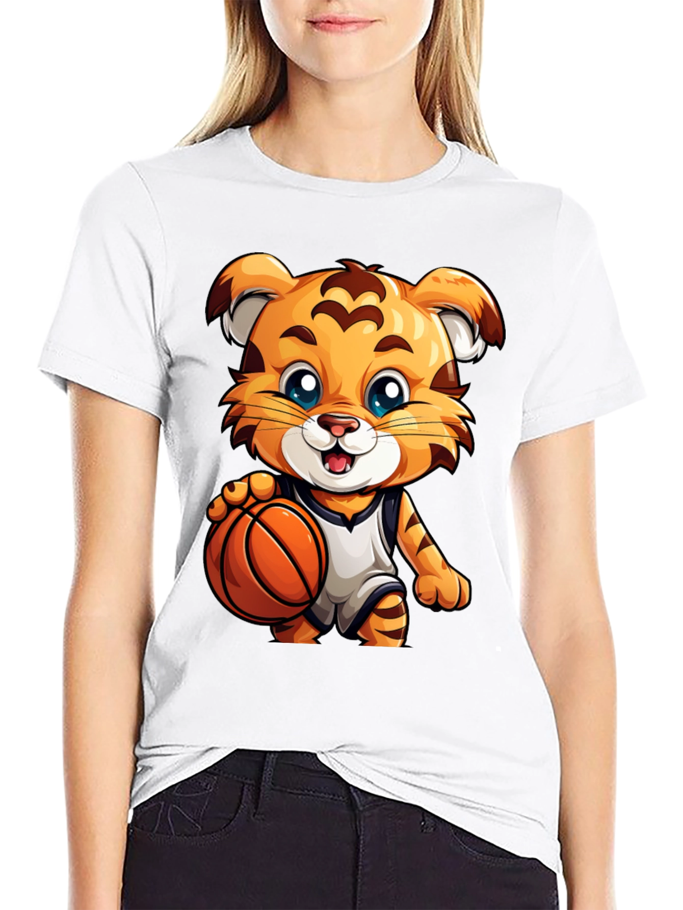 Cool Tiger Basketball T-Shirt