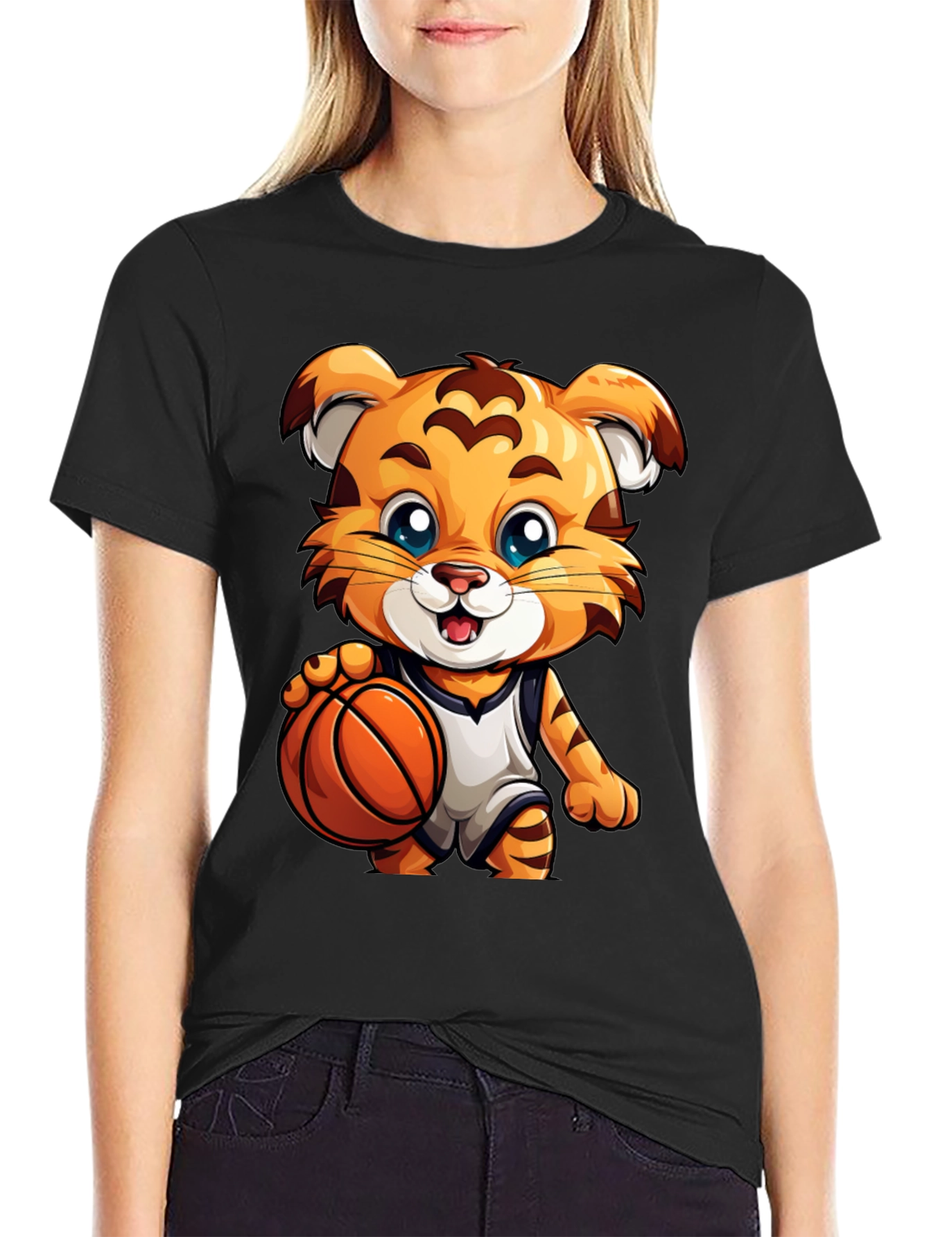 Cool Tiger Basketball T-Shirt