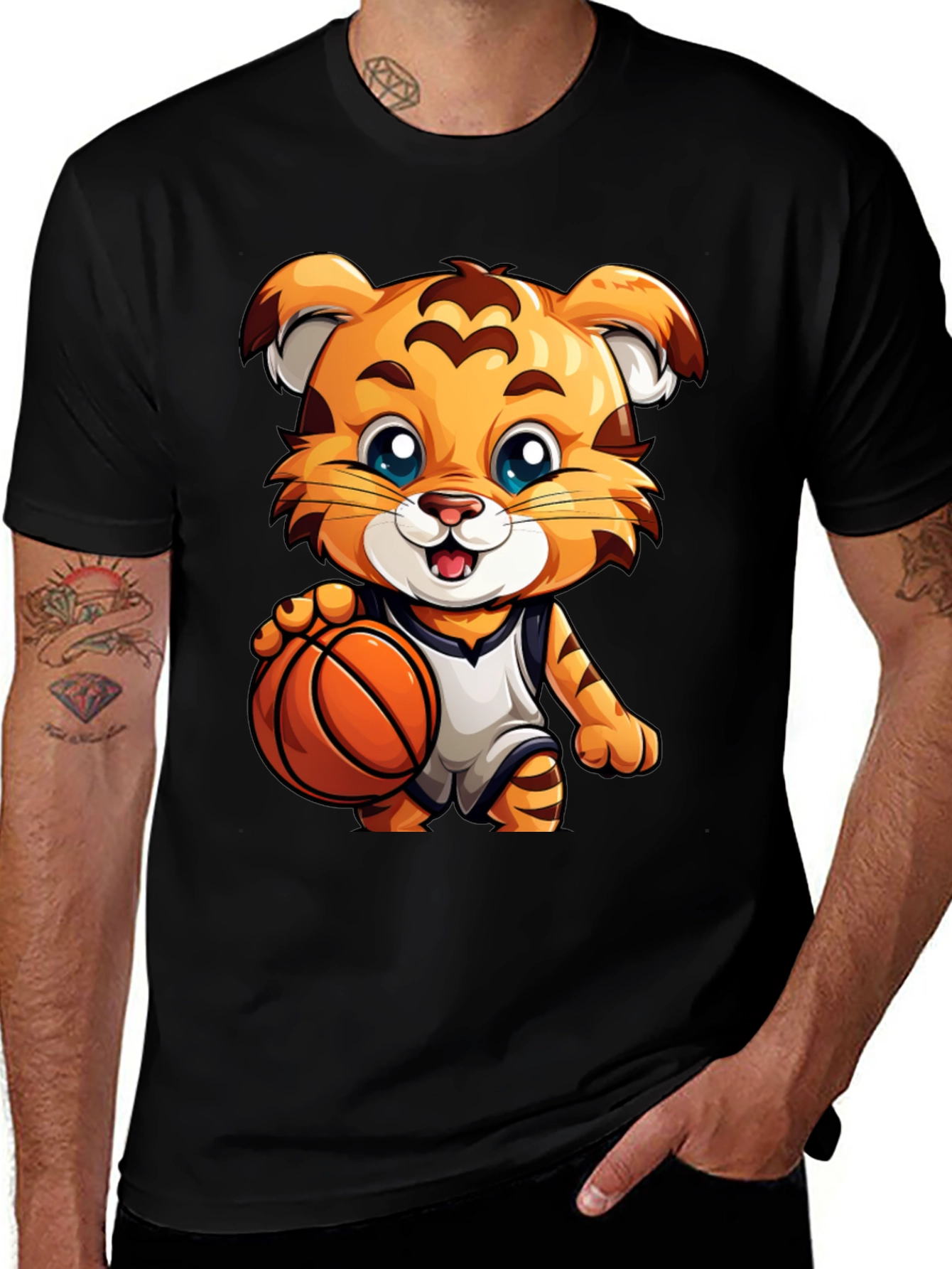 Cool Tiger Basketball T-Shirt