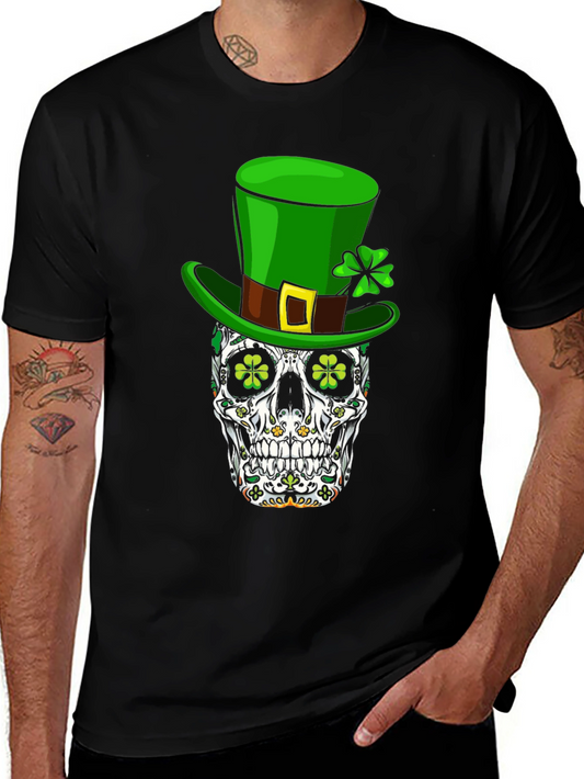 St. Patricks Day Skull Graphic Tee