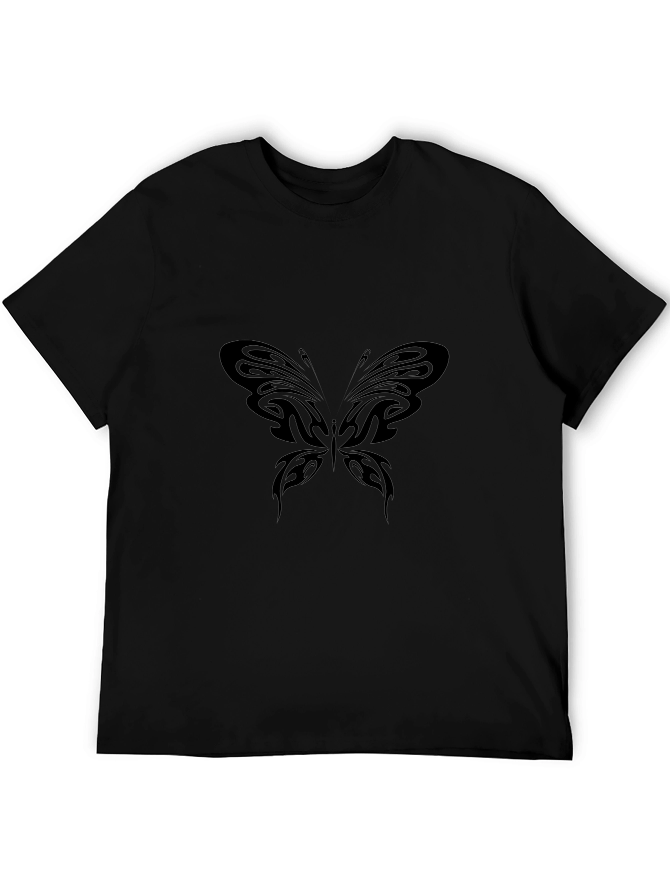 Black Butterfly Graphic Tee - Stylish Casual Wear