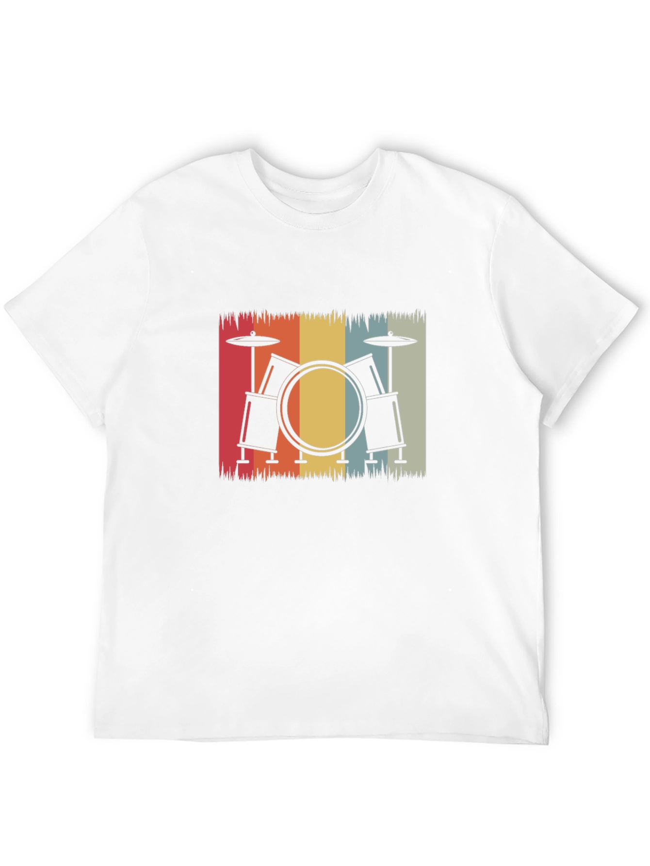 Retro Drum Set Graphic Tee