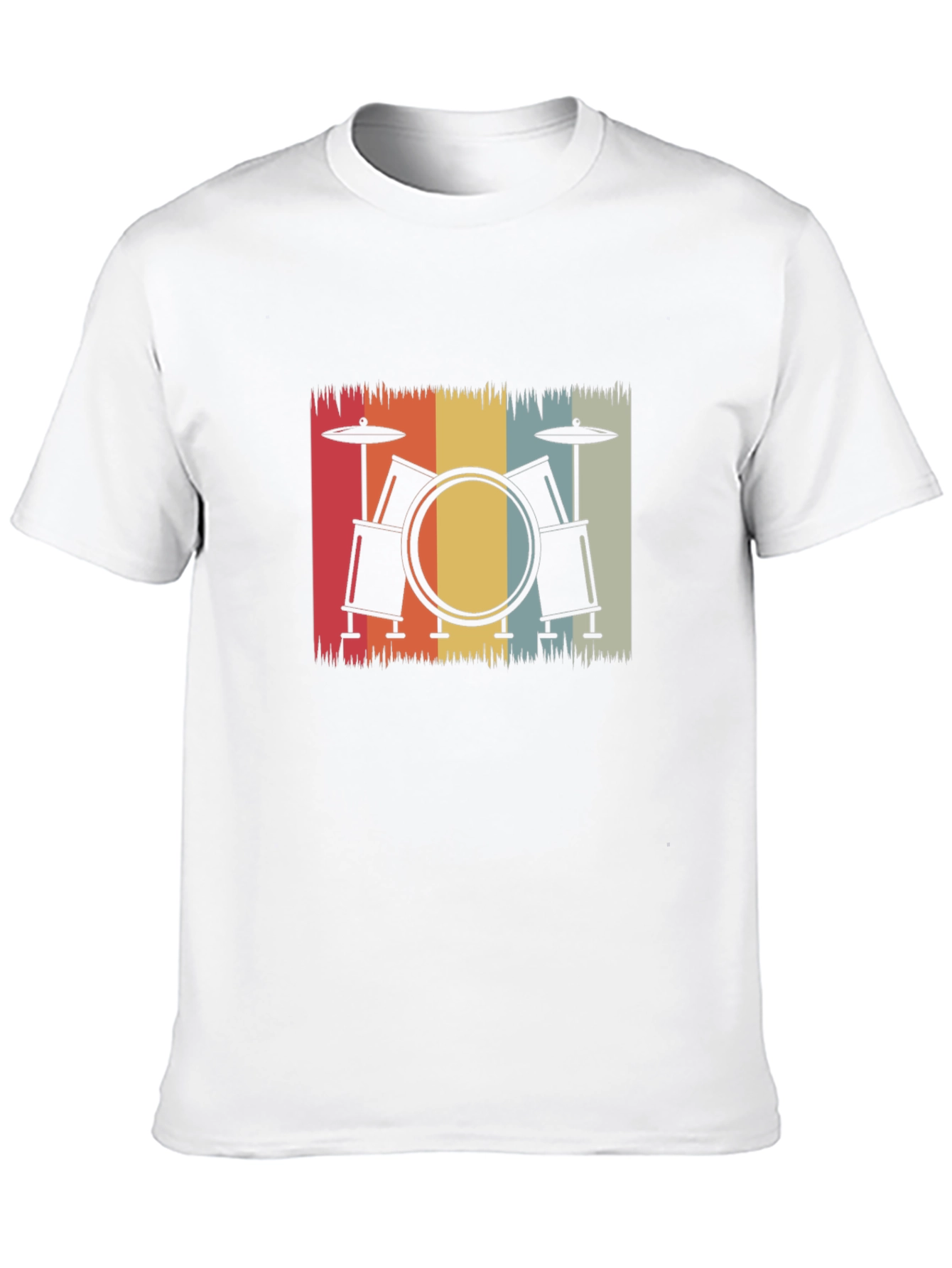 Retro Drum Set Graphic Tee