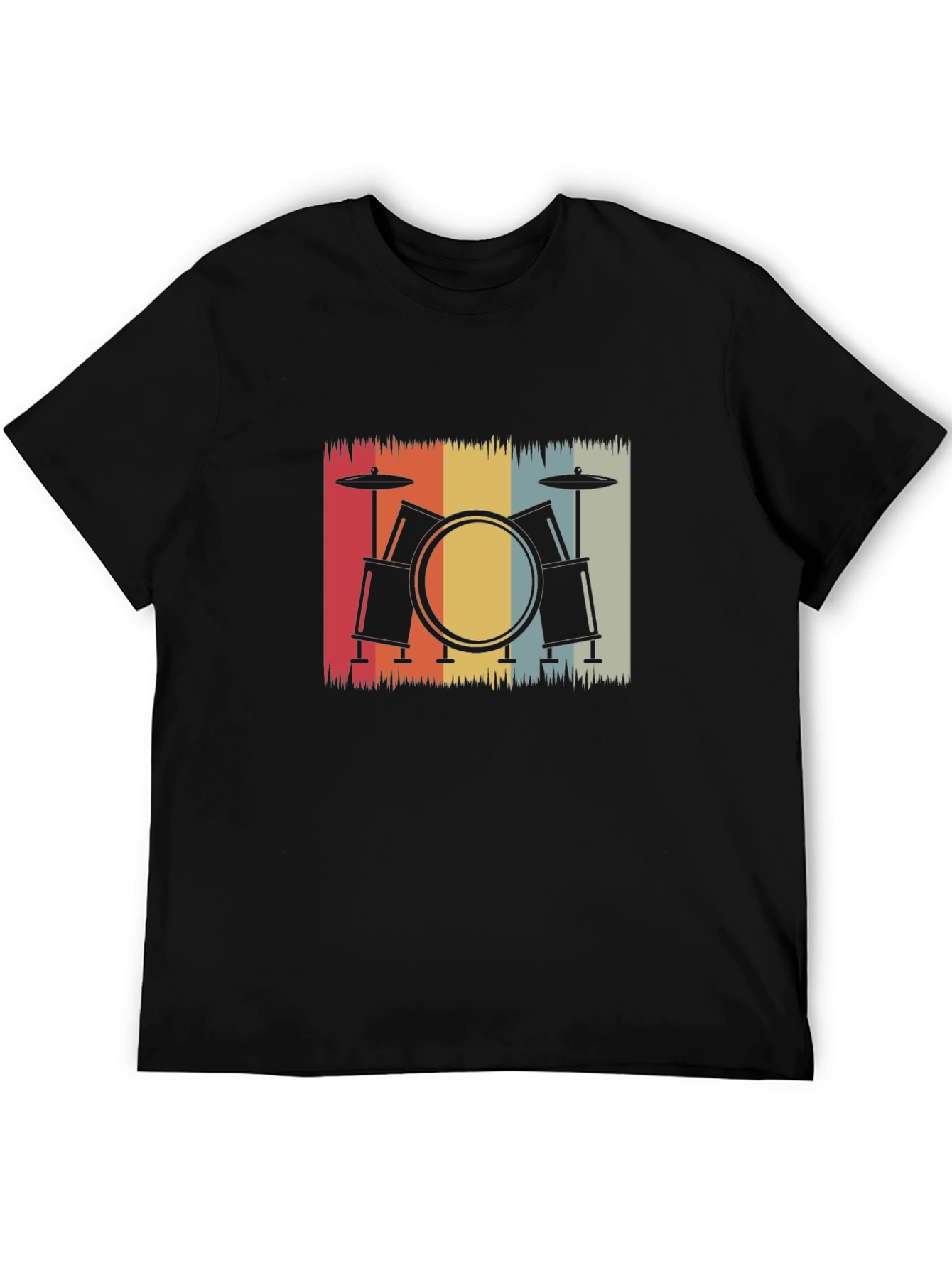 Retro Drum Set Graphic Tee
