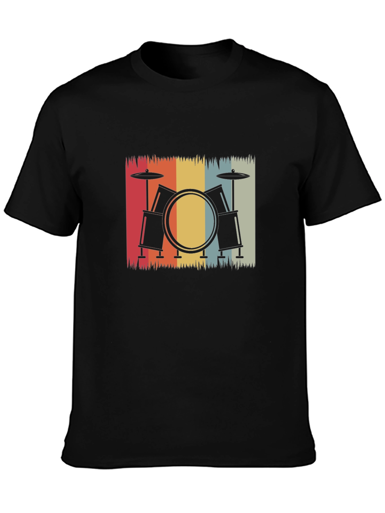 Retro Drum Set Graphic Tee