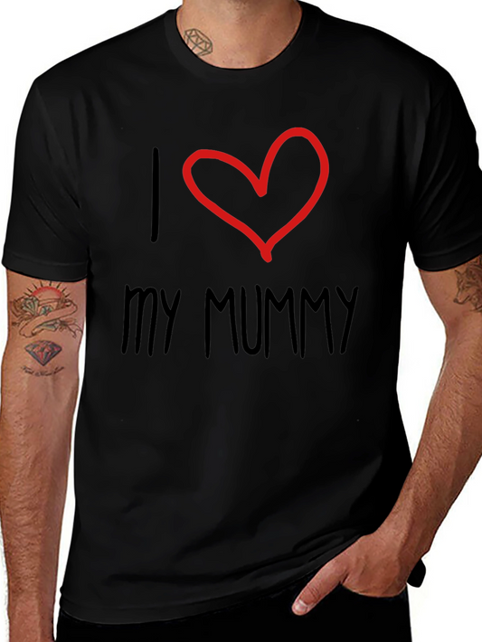 I Love My Mummy T-Shirt - Stylish Black Cotton Tee