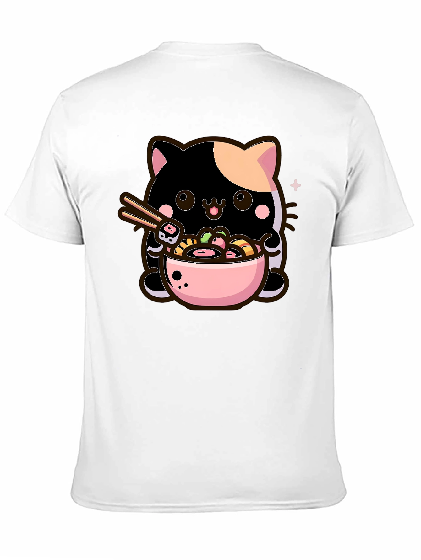 Cute Ramen Cat T-Shirt - Kawaii Noodle Lover Tee