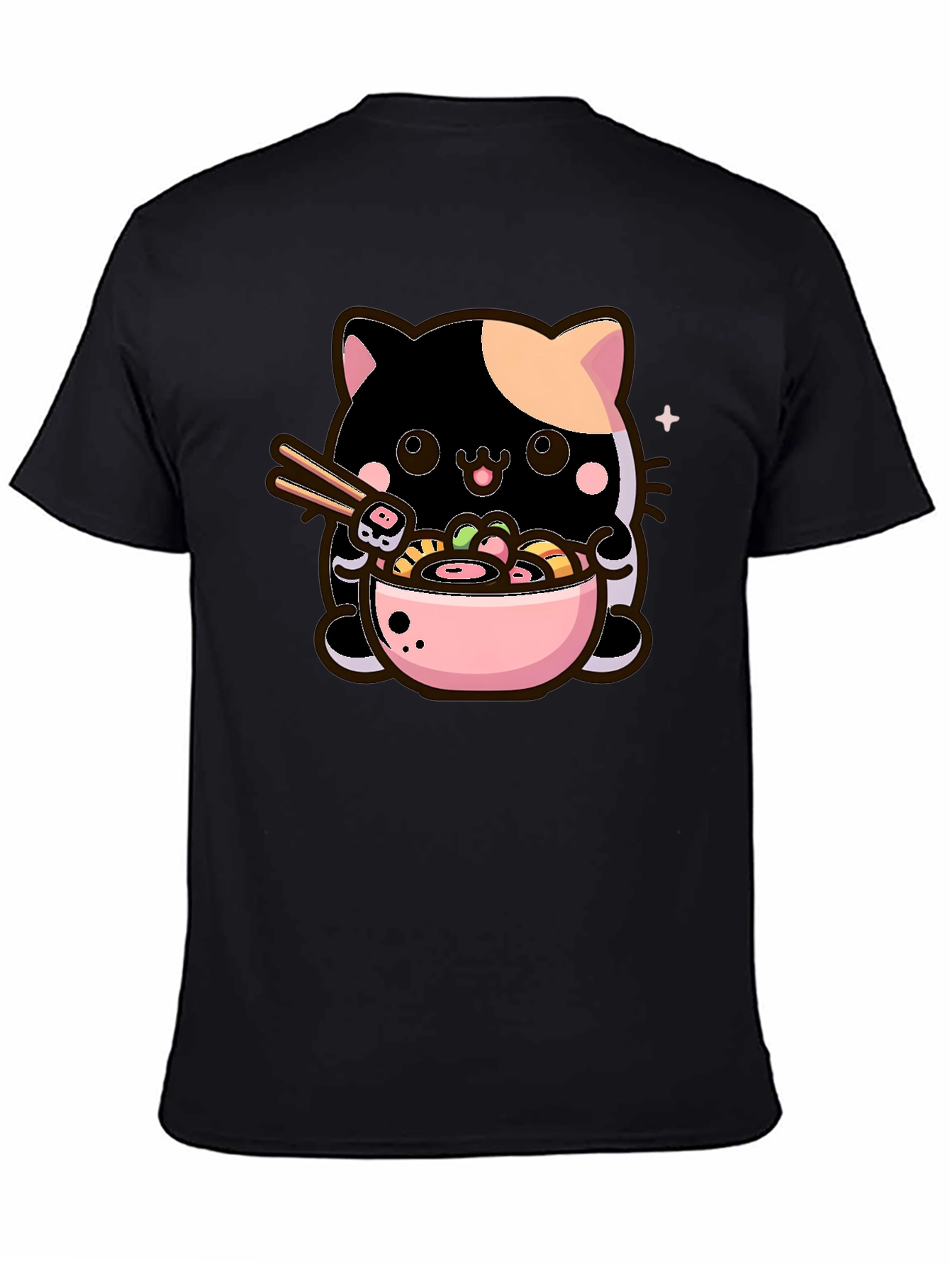 Cute Ramen Cat T-Shirt - Kawaii Noodle Lover Tee