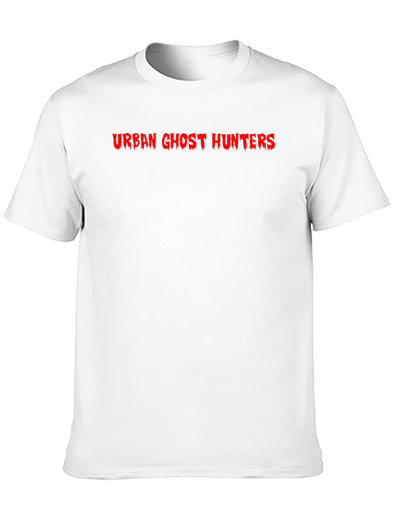 Urban Ghost Hunters Black T-Shirt - Red Graphic Print