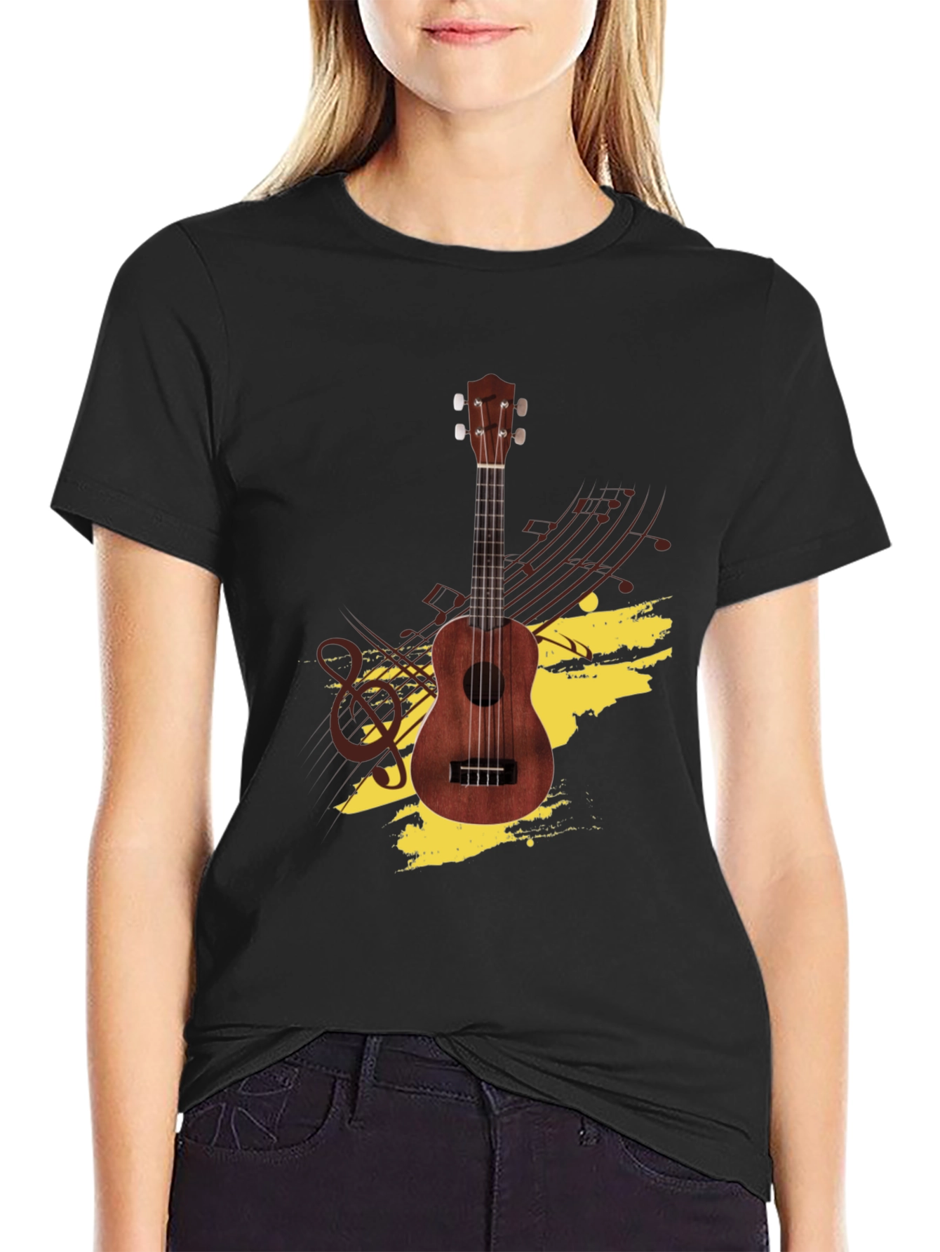 Ukulele Graphic Tee - Music Lovers T-Shirt