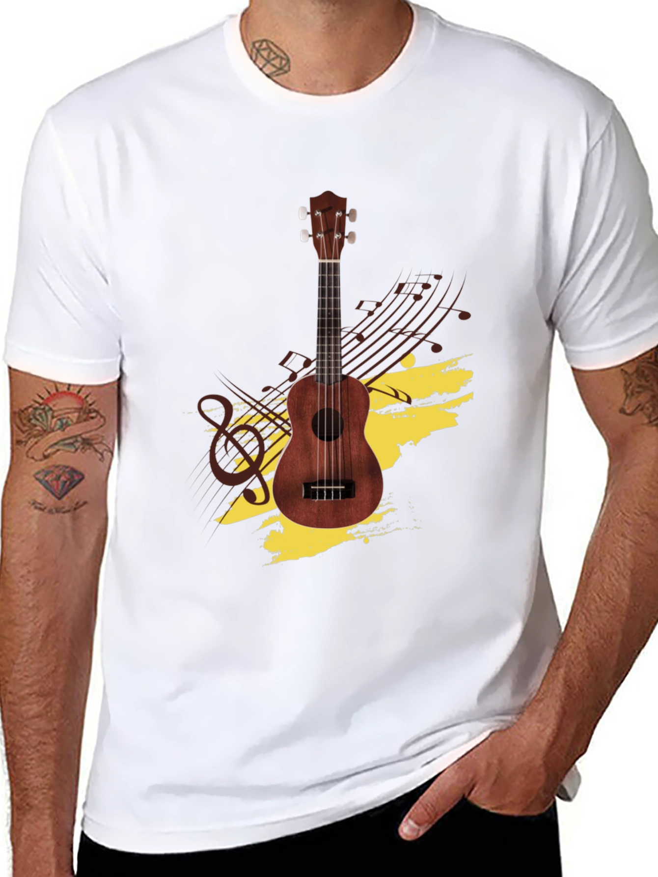 Ukulele Graphic Tee - Music Lovers T-Shirt