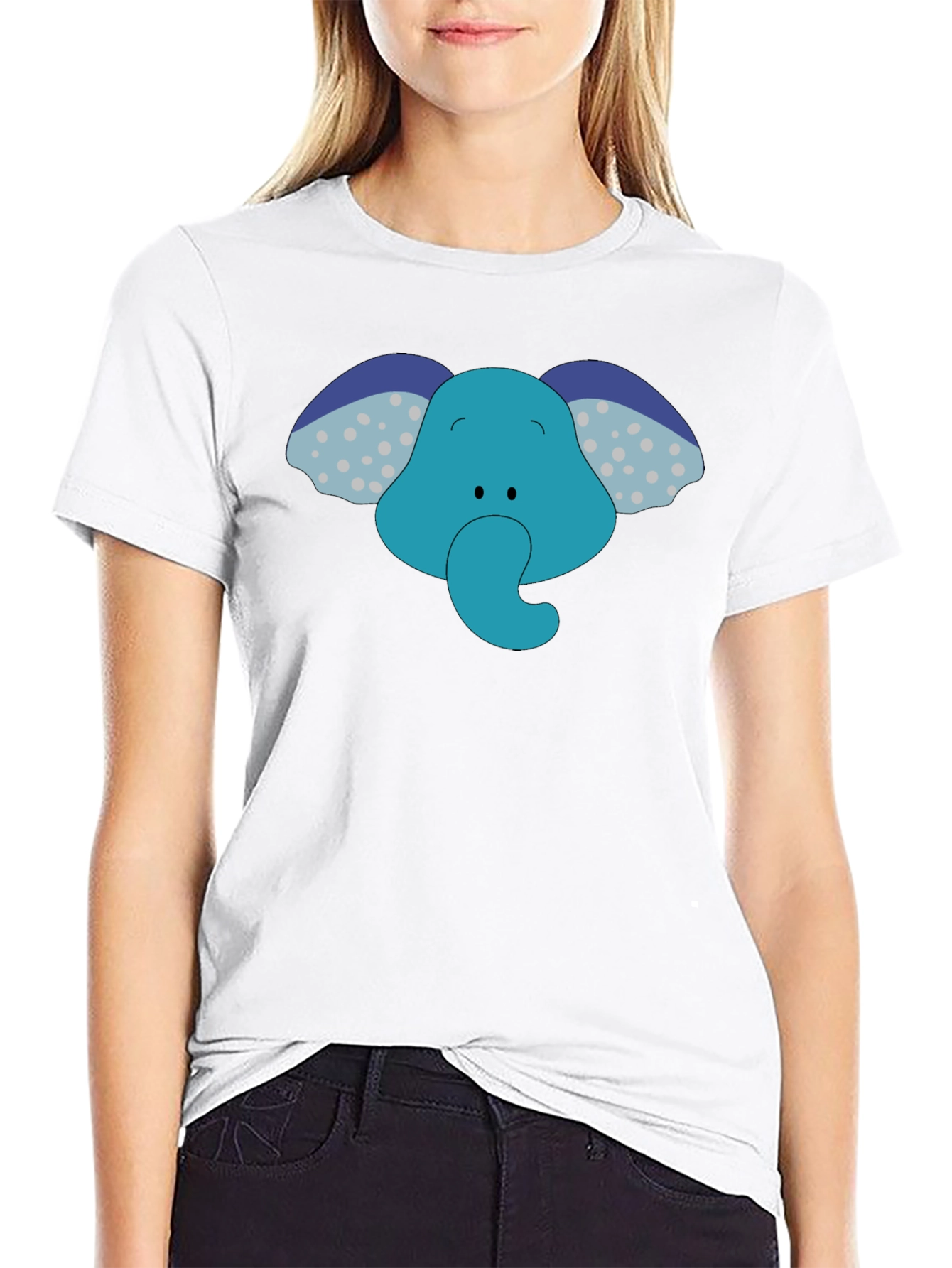 Elephant Graphic Tee - Fun Cartoon Design