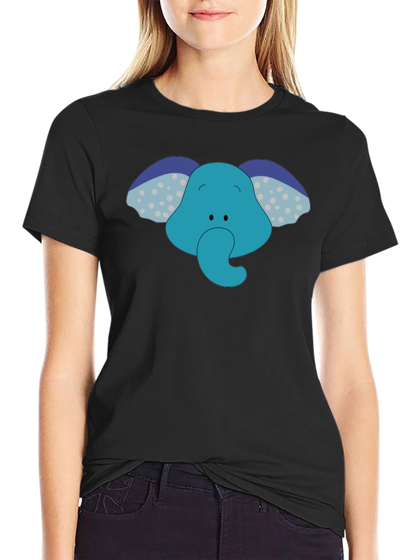 Elephant Graphic Tee - Fun Cartoon Design