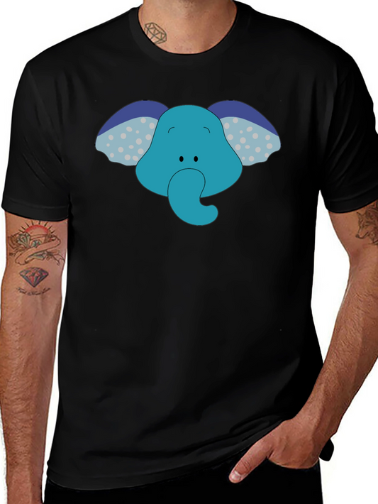 Elephant Graphic Tee - Fun Cartoon Design