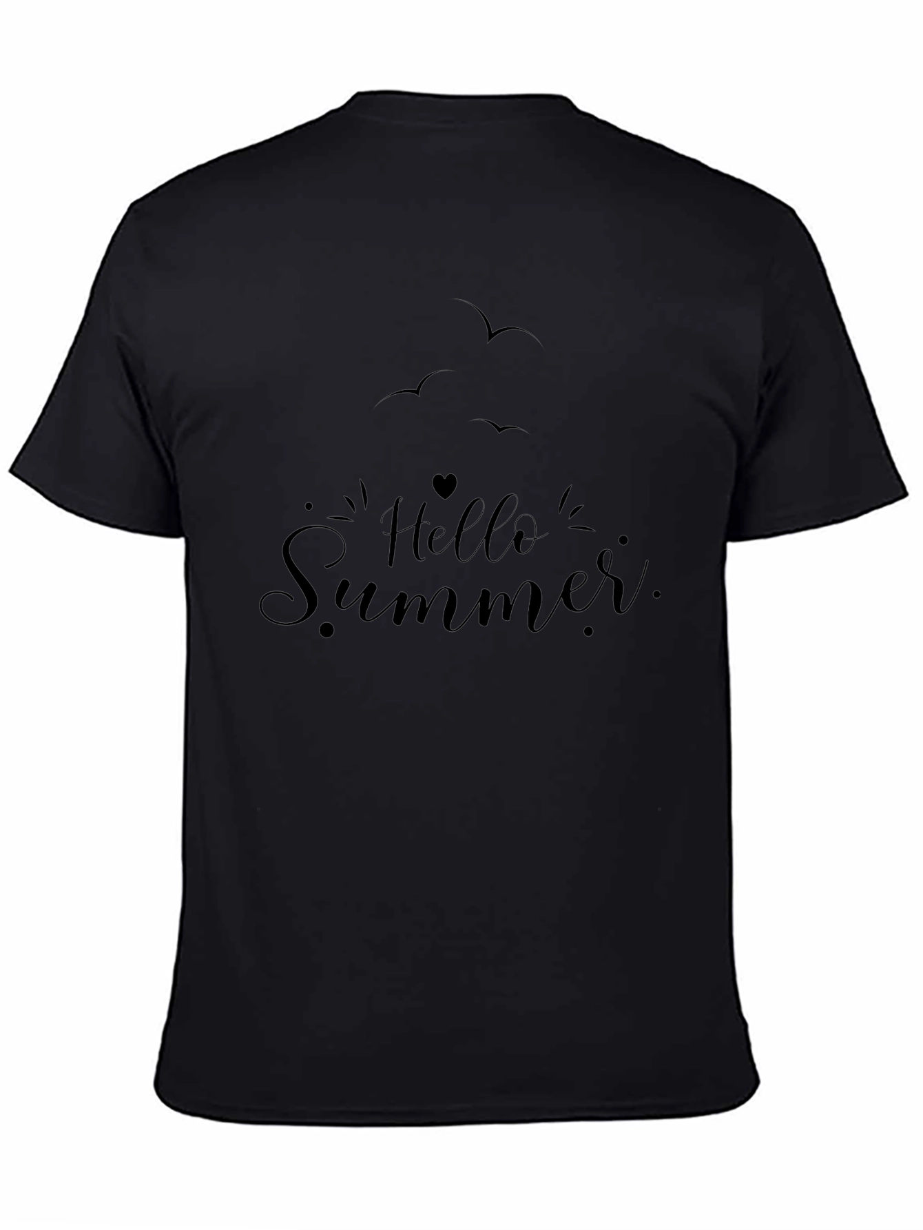 Hello Summer Black T-Shirt