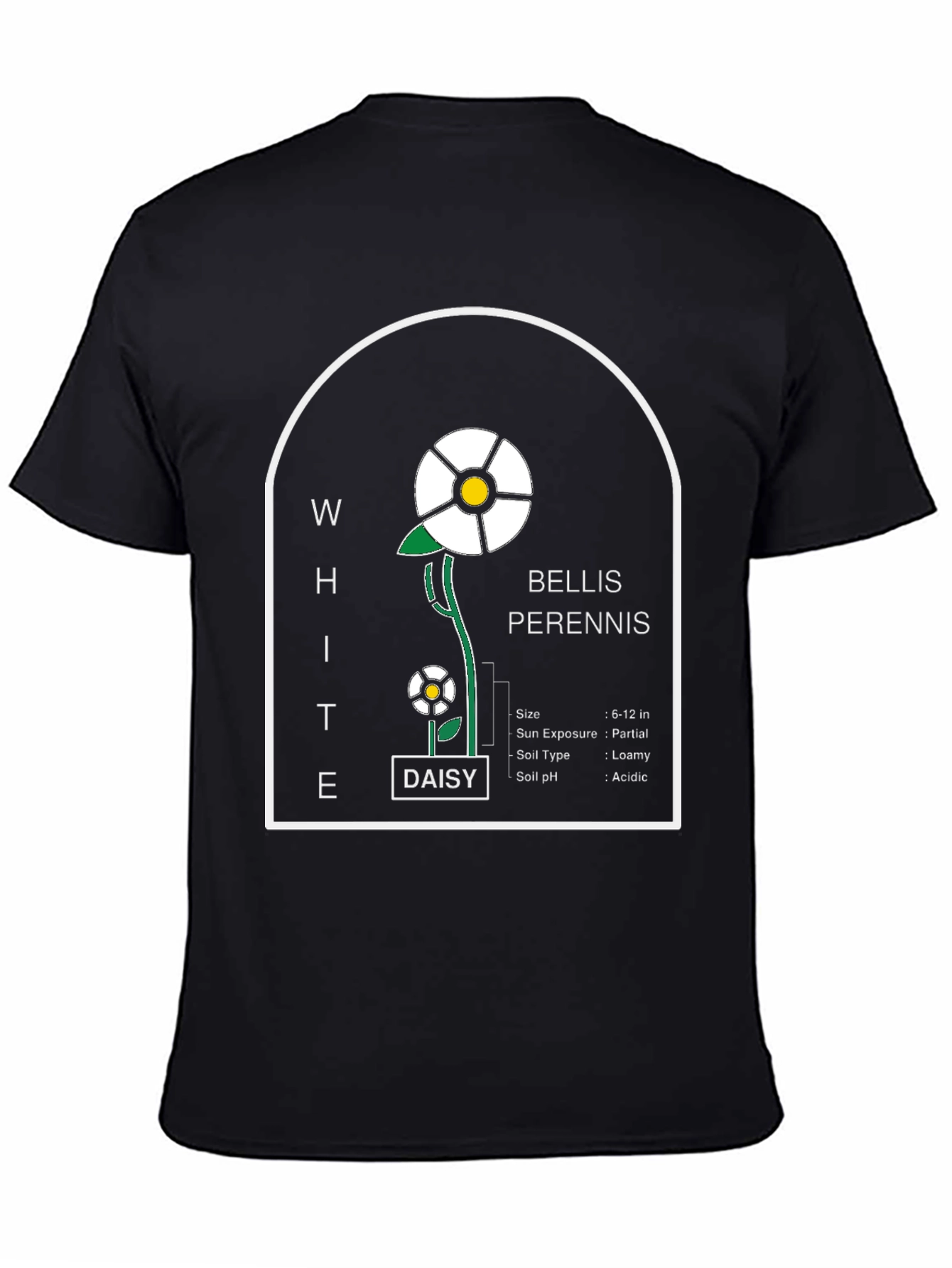 White Daisy Flower Bellis Perennis T-Shirt