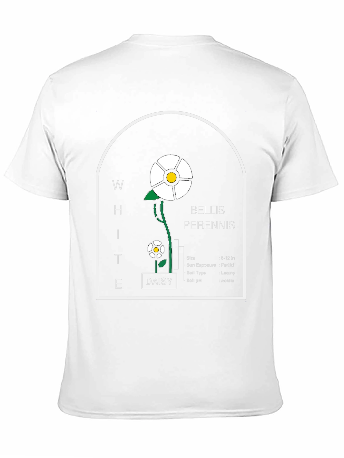 White Daisy Flower Bellis Perennis T-Shirt
