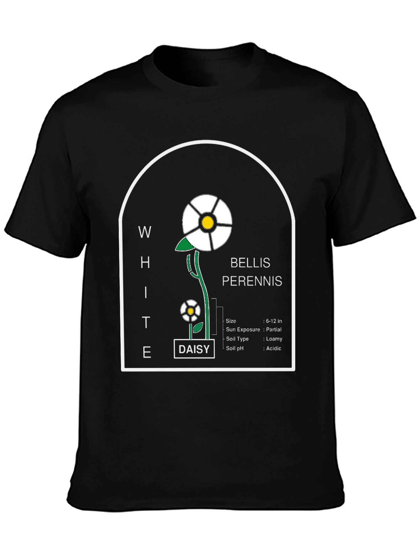 White Daisy Flower Bellis Perennis T-Shirt