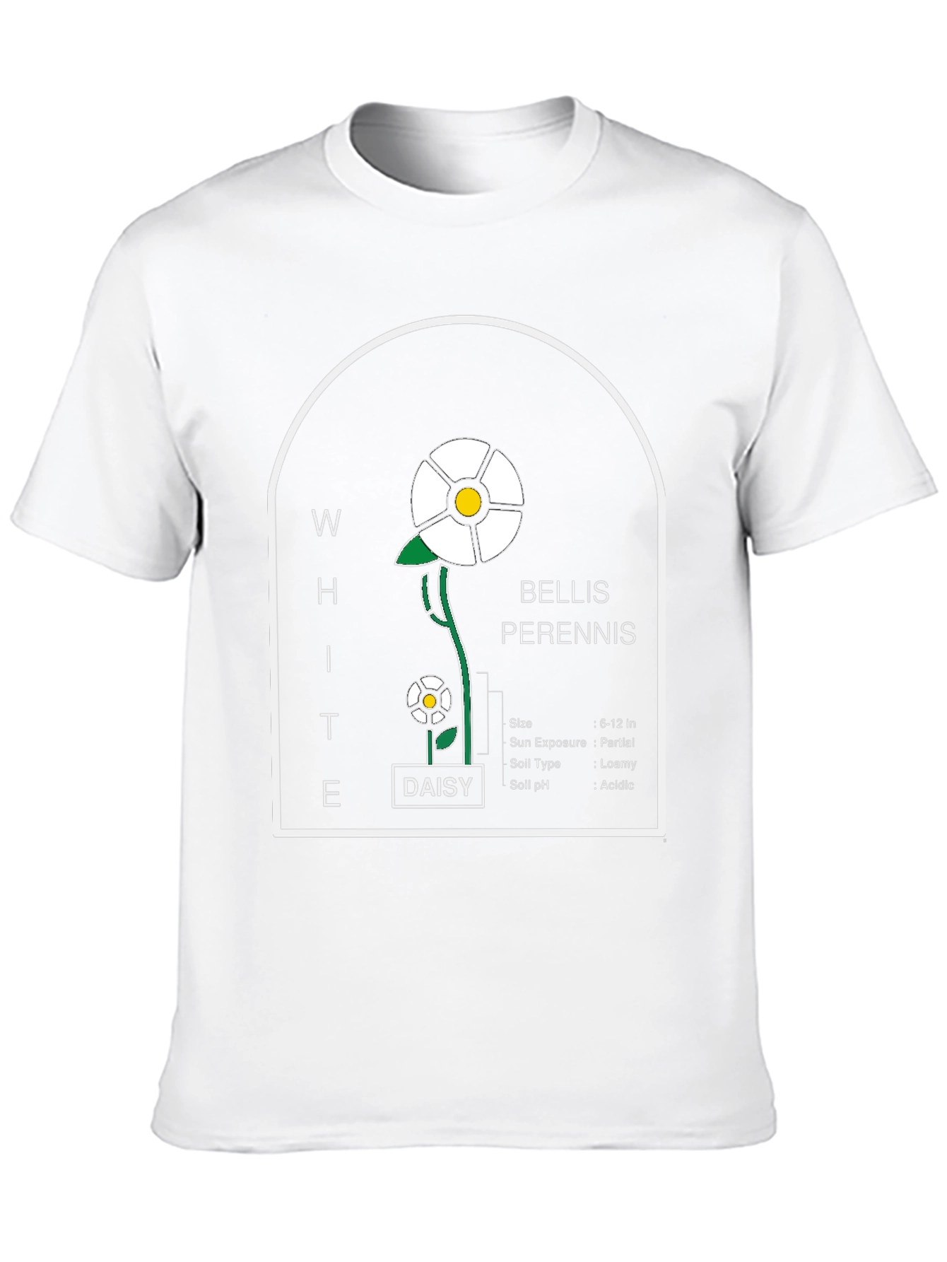 White Daisy Flower Bellis Perennis T-Shirt