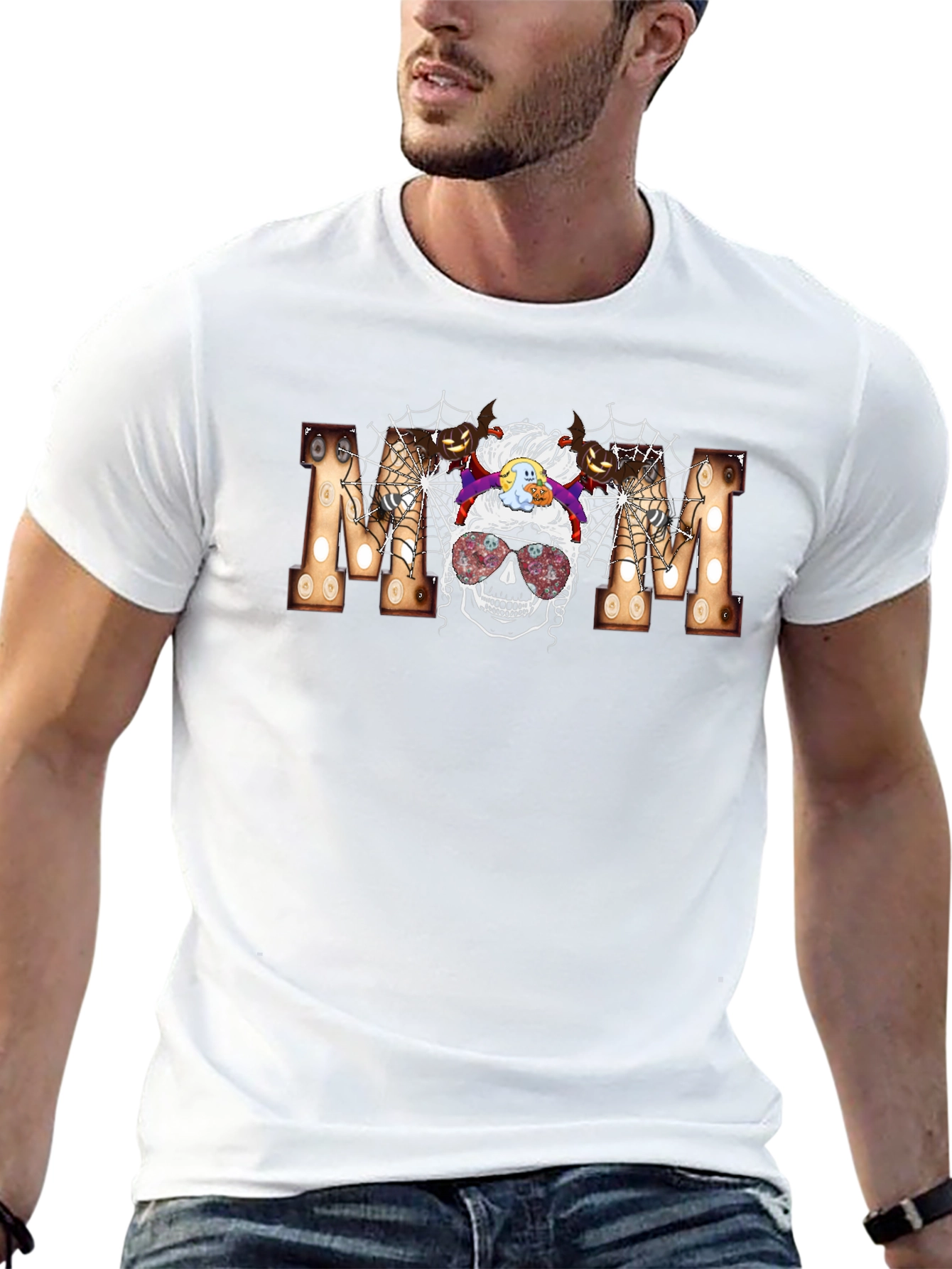 Halloween Mom Skull T-Shirt