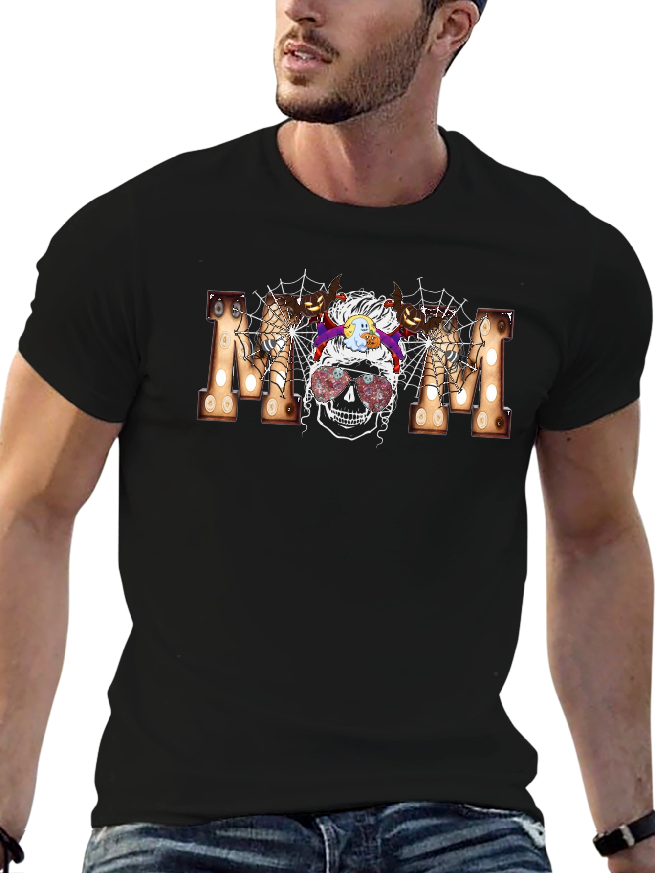 Halloween Mom Skull T-Shirt