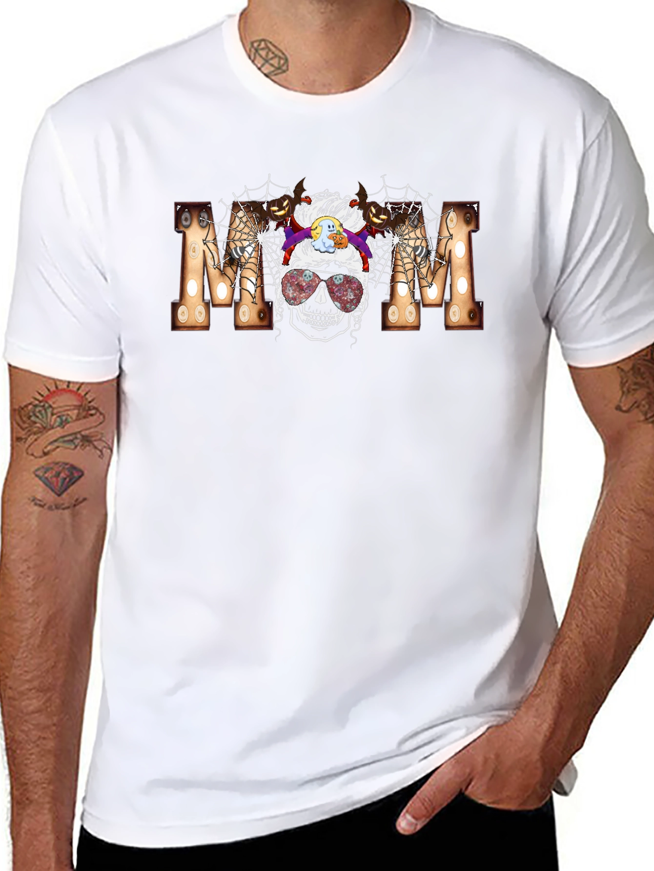 Halloween Mom Skull T-Shirt
