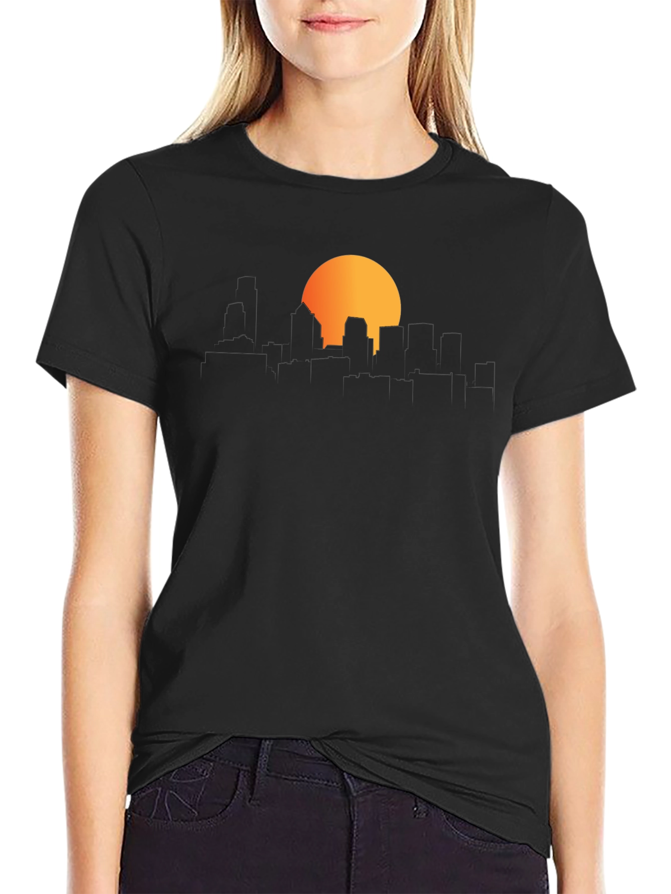 Cityscape Sunset T-Shirt - Urban Style Tee