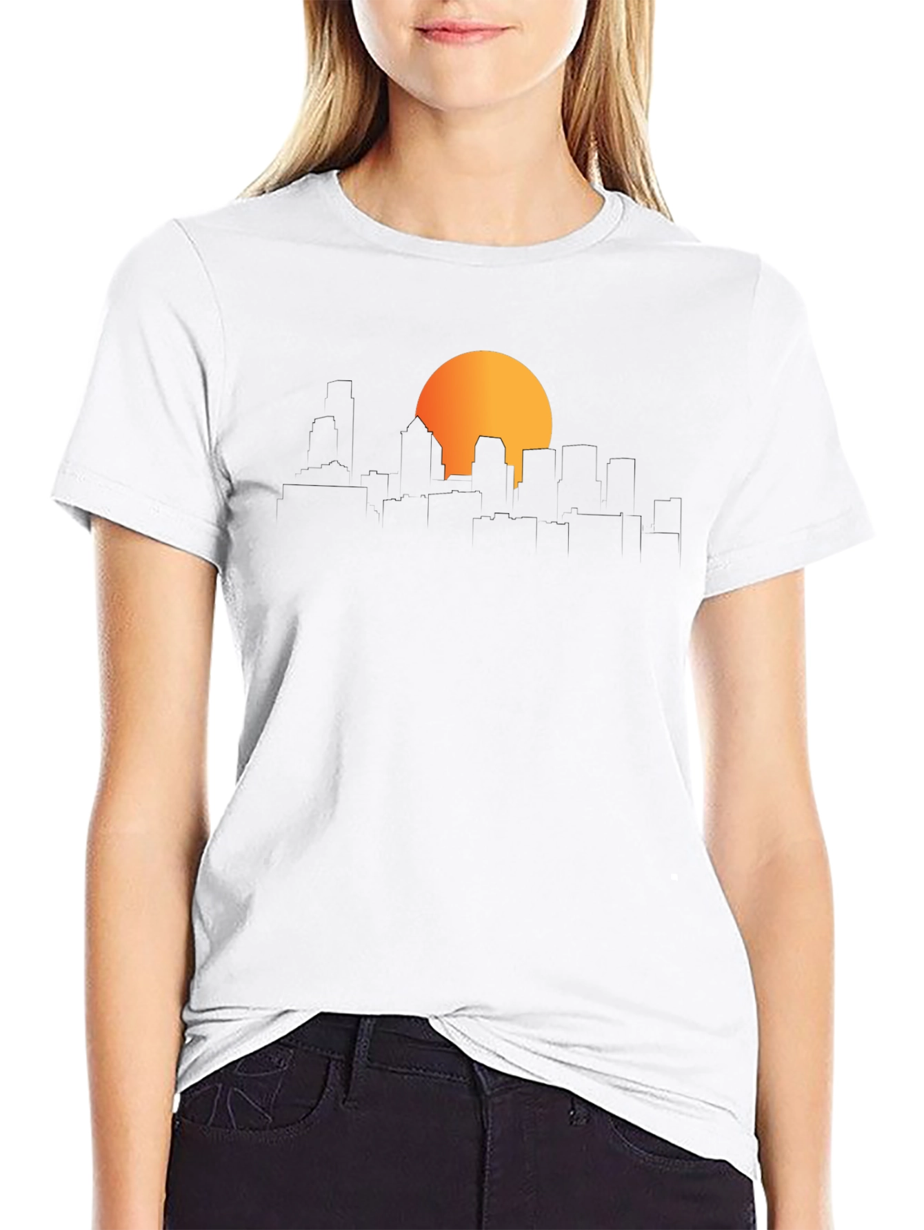 Cityscape Sunset T-Shirt - Urban Style Tee