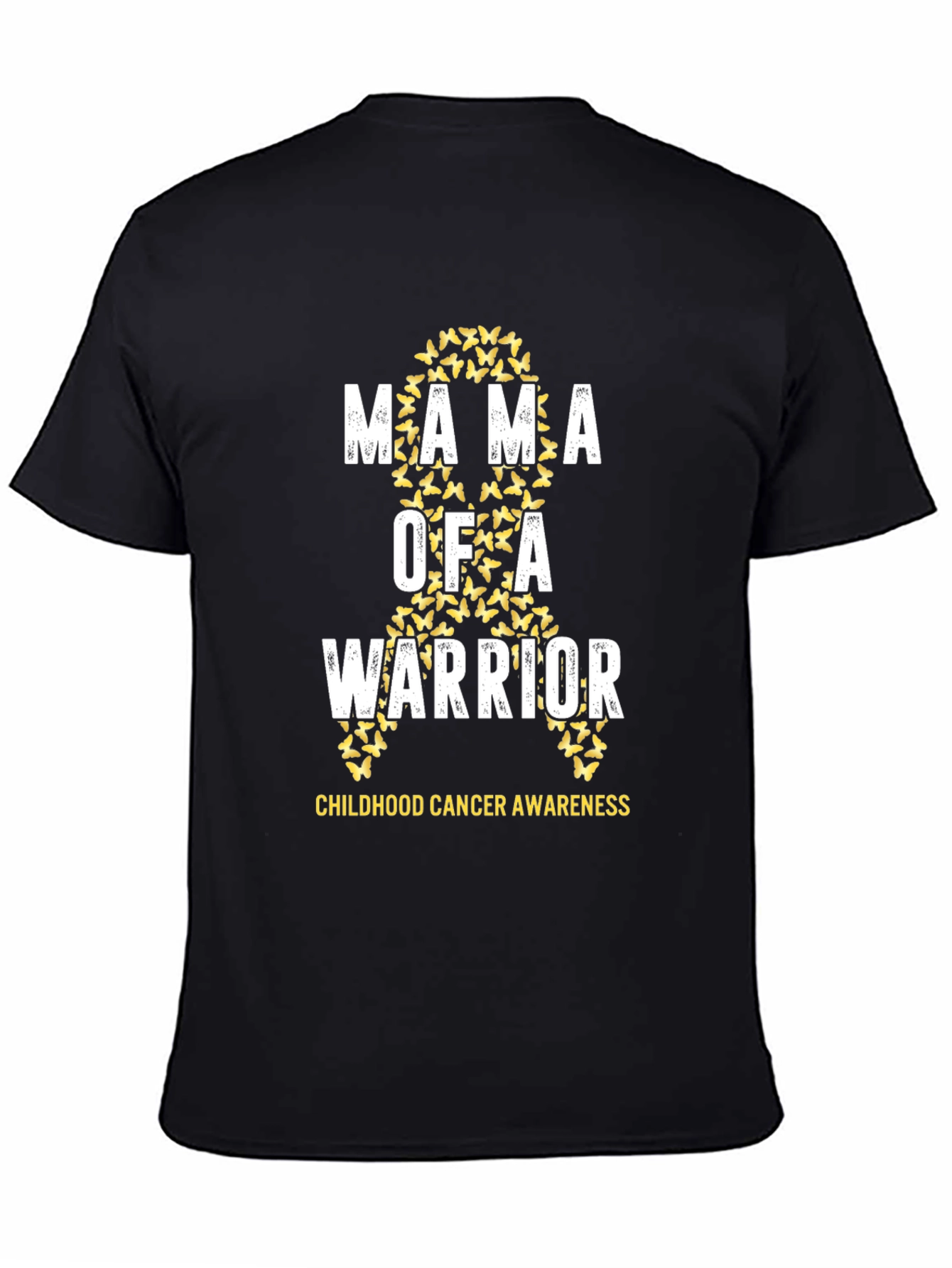 Mama of a Warrior Childhood Cancer Awareness T-Shirt