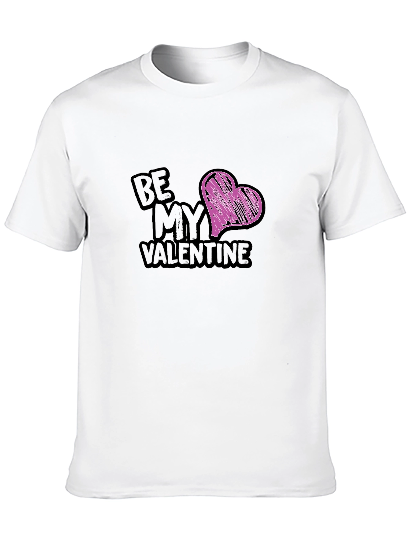 Be My Valentine Black Graphic Tee