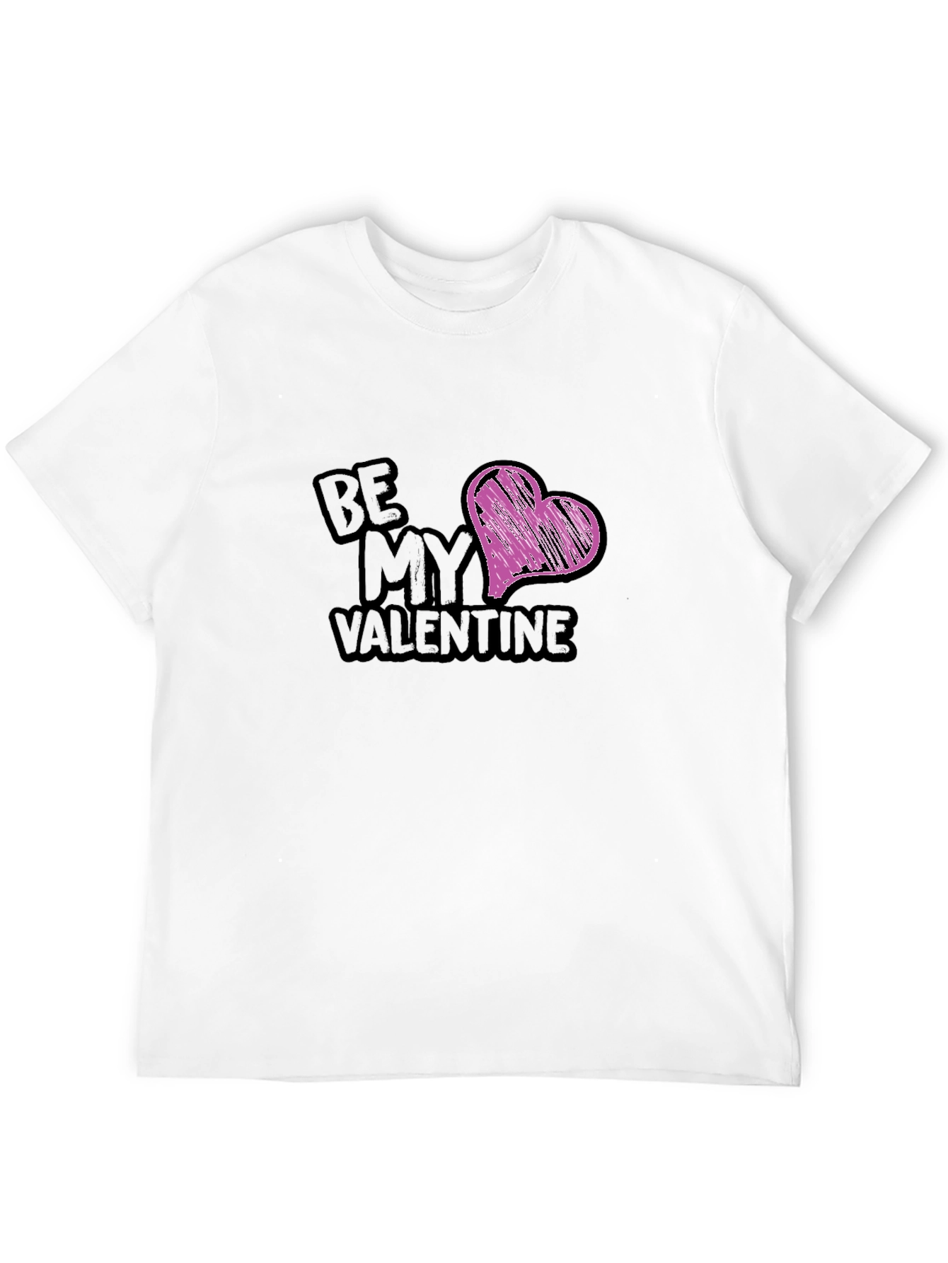 Be My Valentine Black Graphic Tee