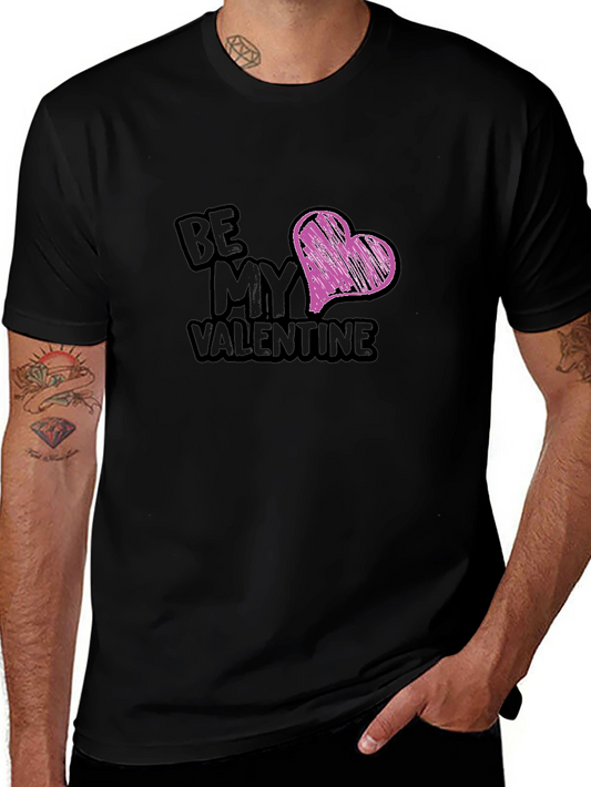 Be My Valentine Black Graphic Tee