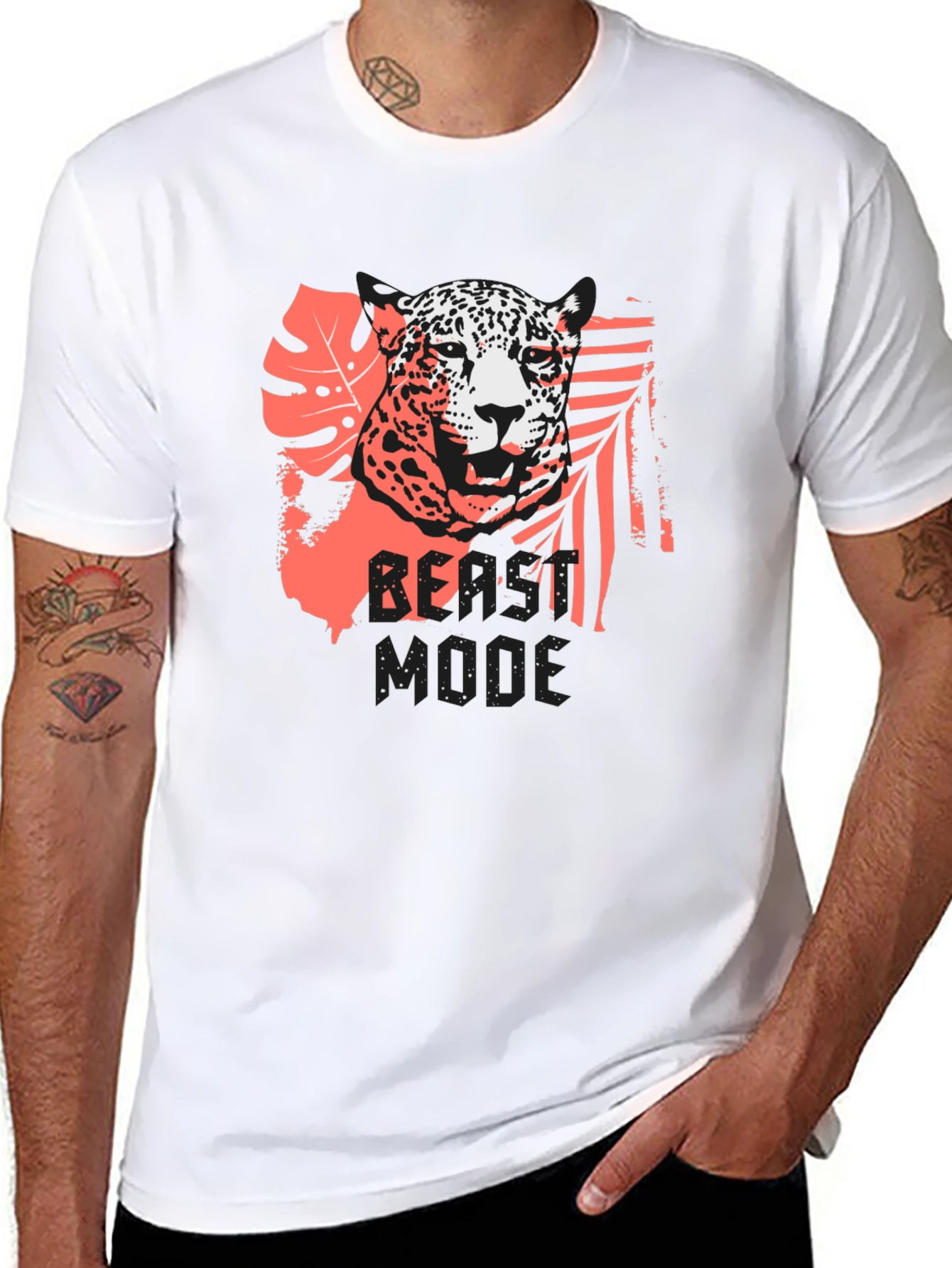 Jaguar Graphic Print Black T-Shirt