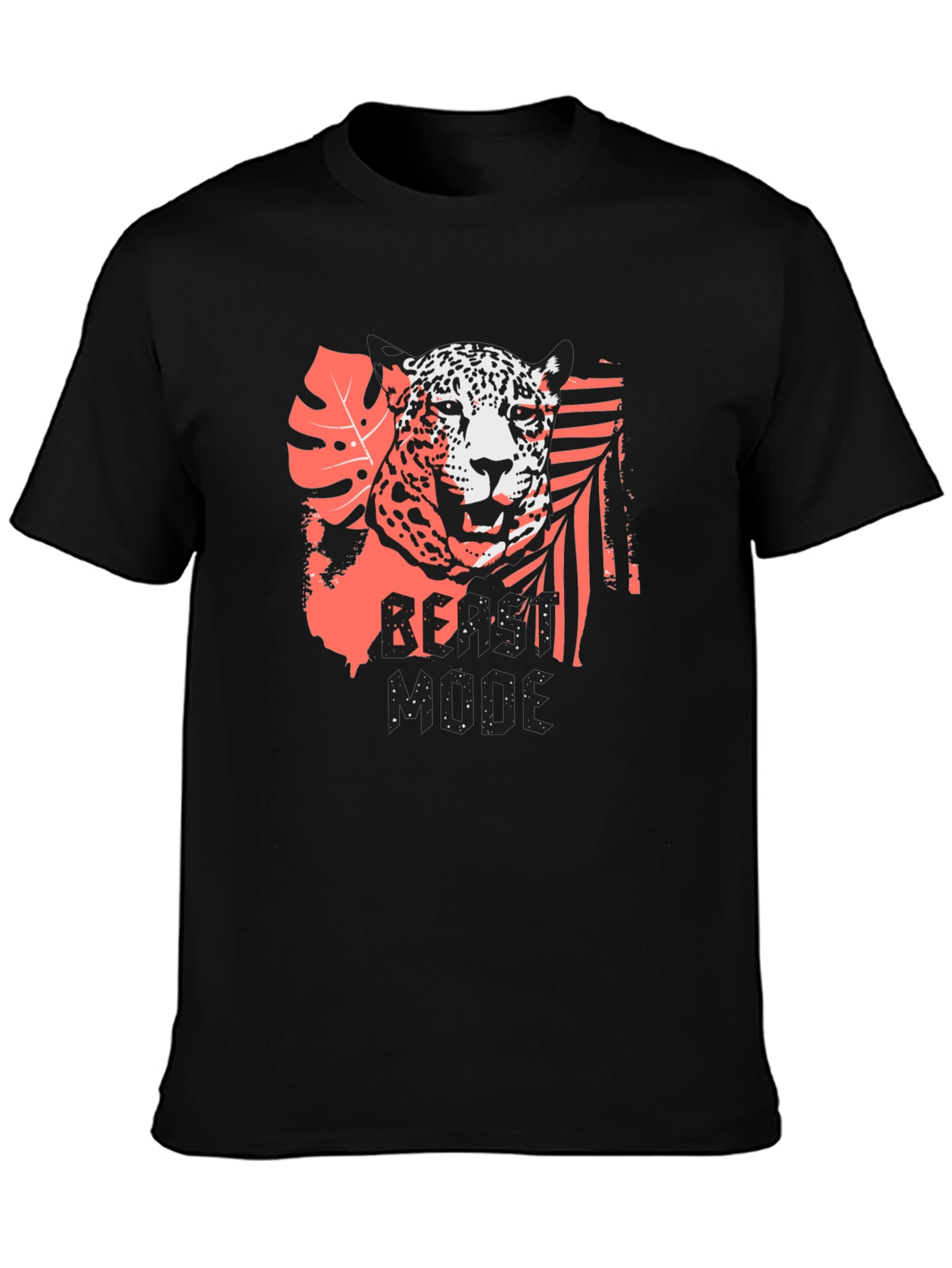 Jaguar Graphic Print Black T-Shirt