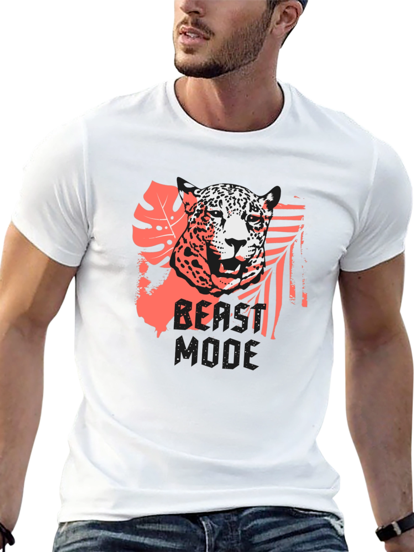 Jaguar Graphic Print Black T-Shirt