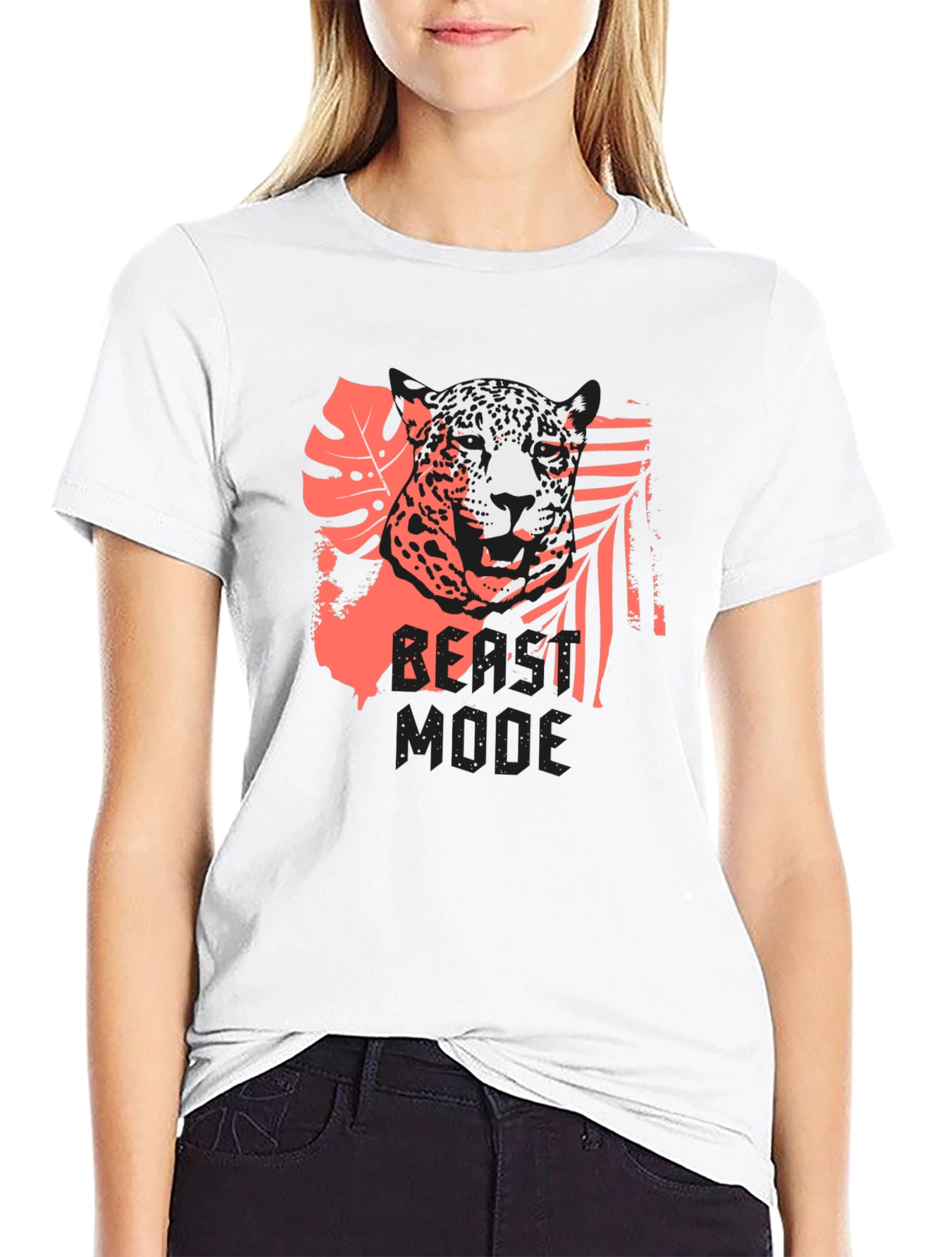 Jaguar Graphic Print Black T-Shirt