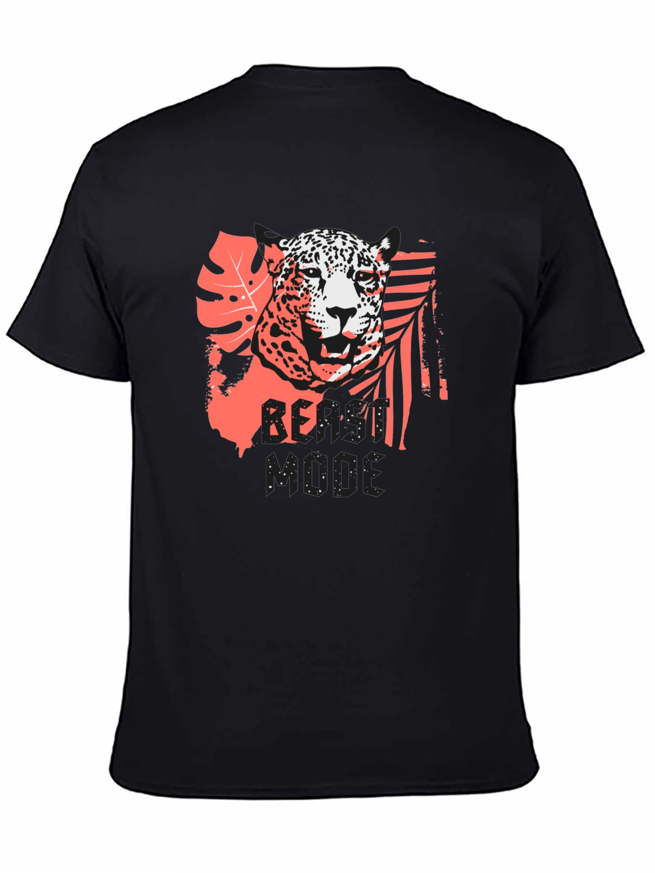 Jaguar Graphic Print Black T-Shirt