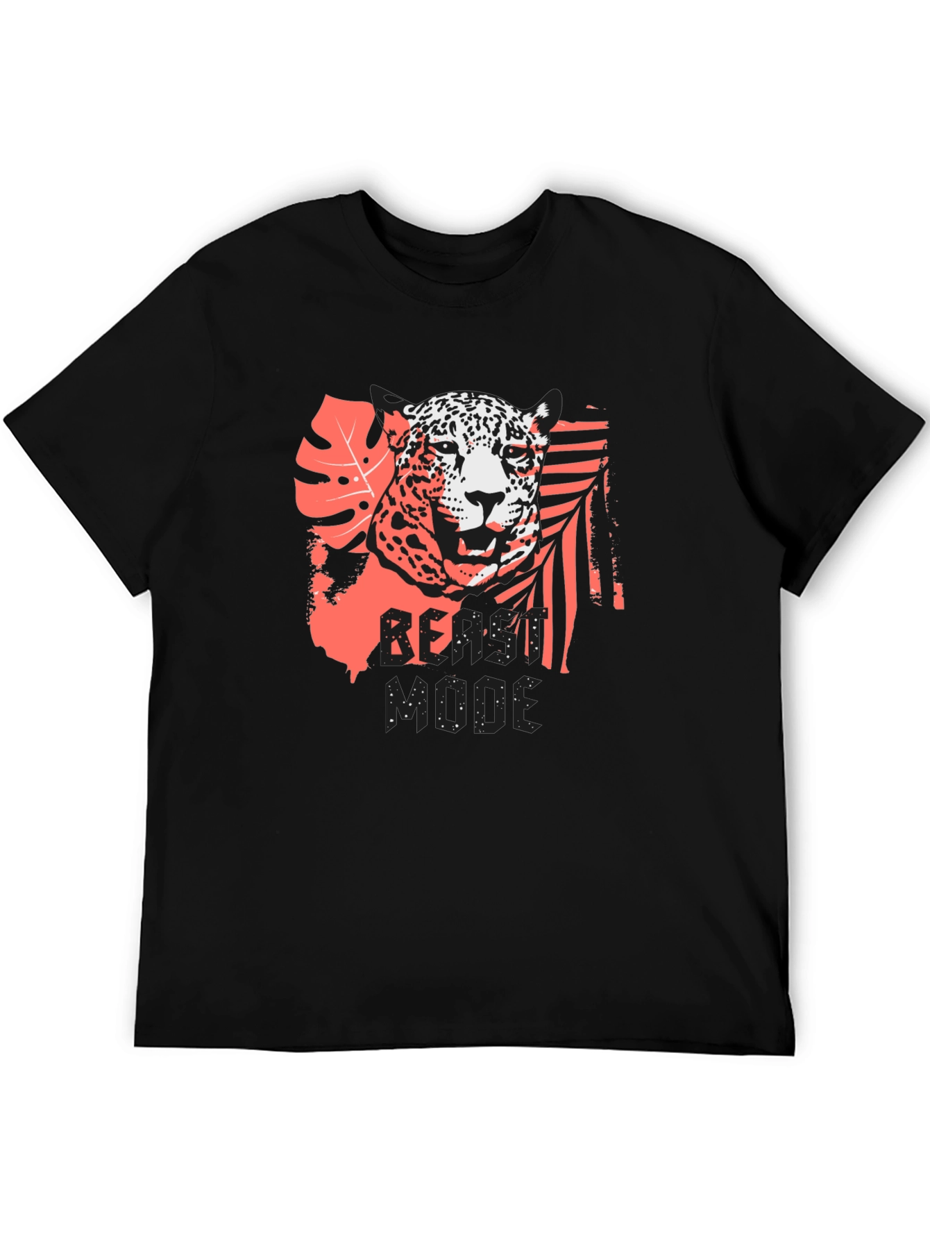 Jaguar Graphic Print Black T-Shirt