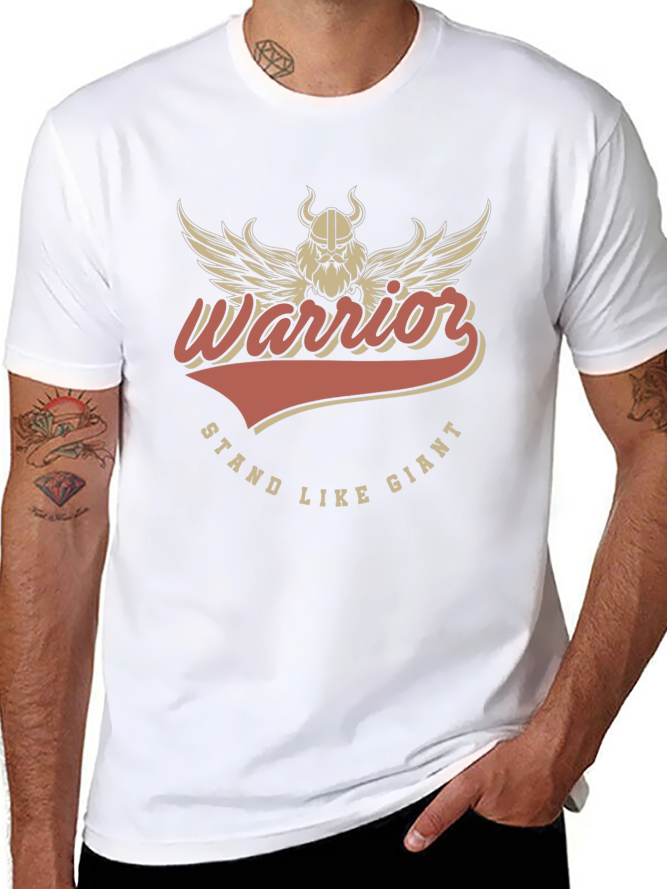 Warrior Stand Like Giant Graphic T-Shirt