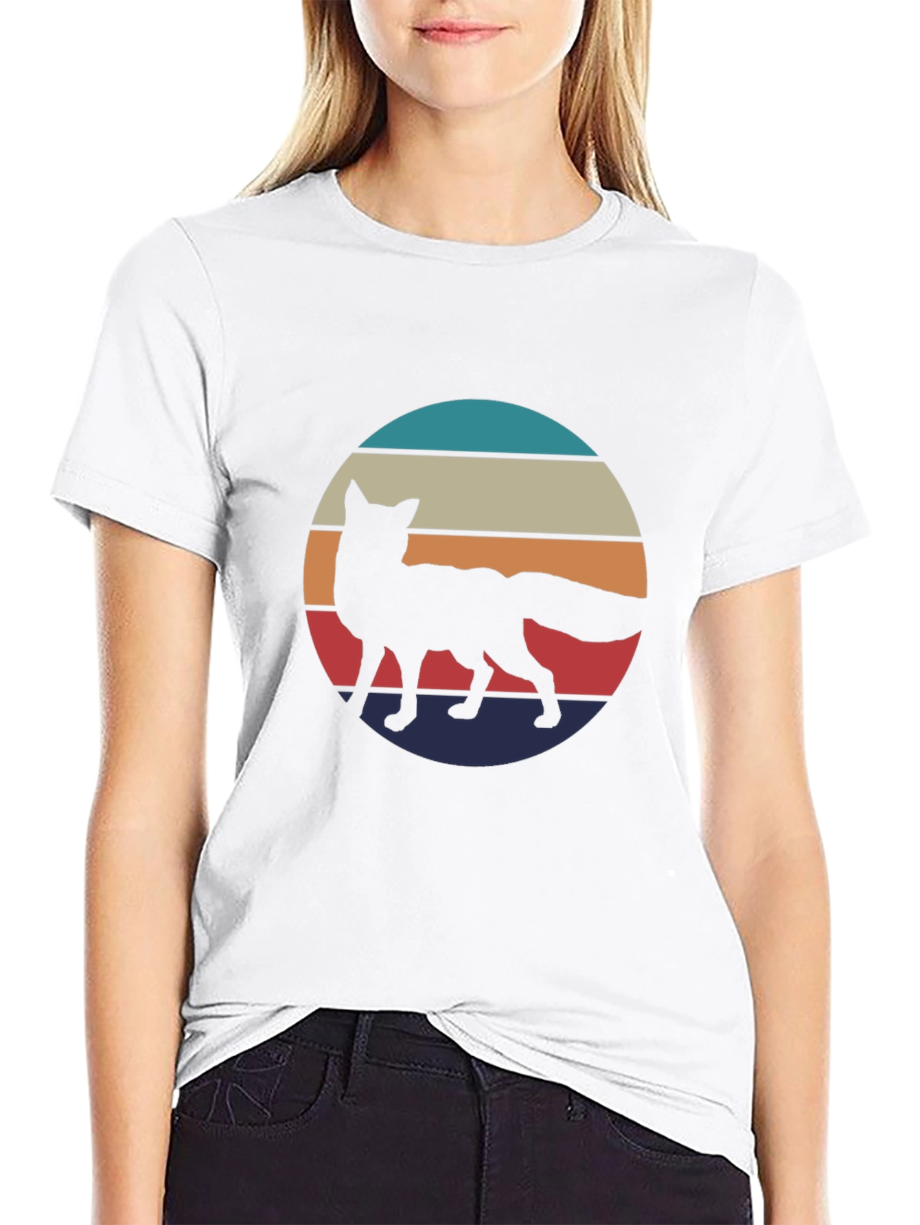 Retro Fox Silhouette Tee