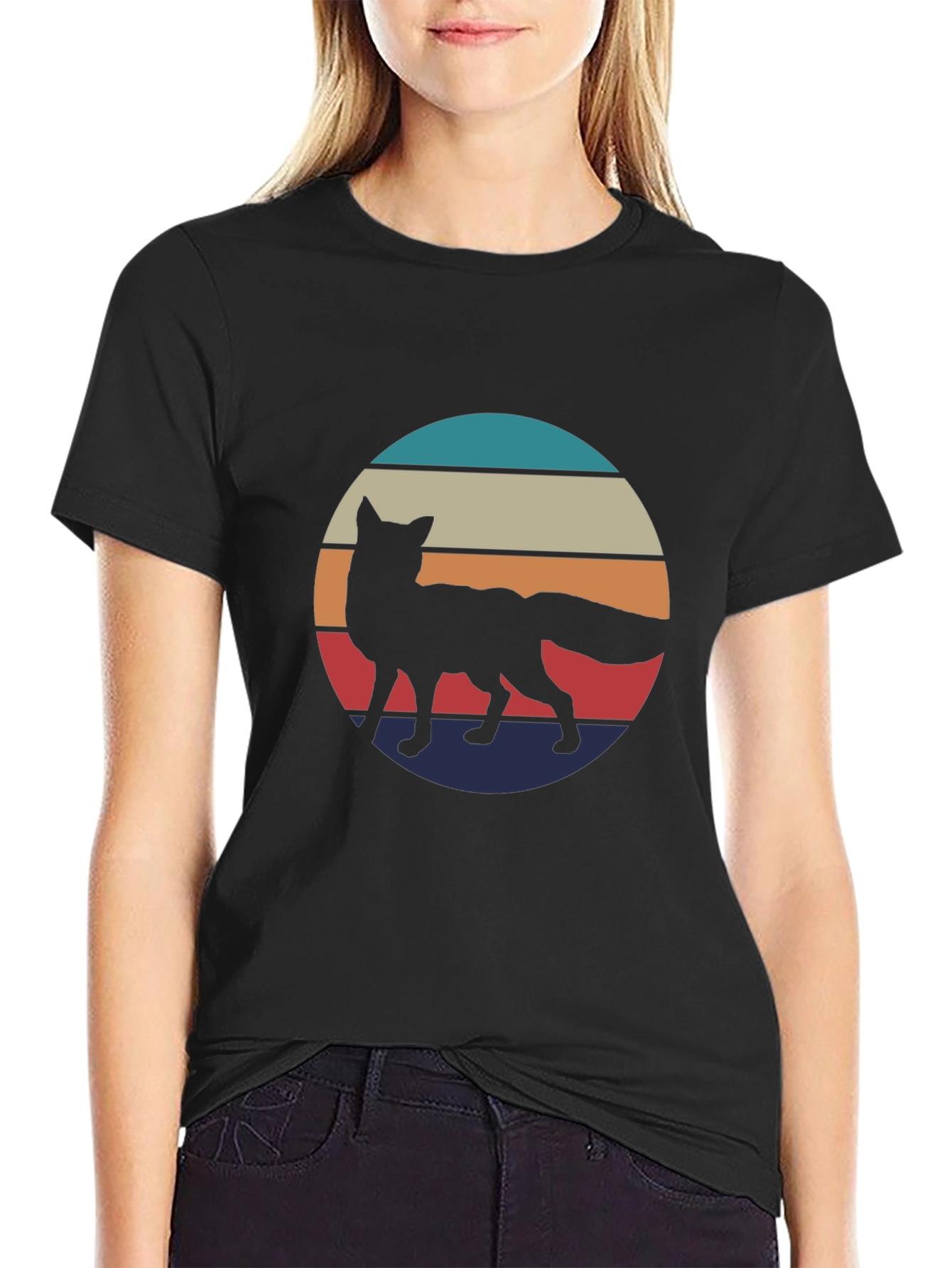 Retro Fox Silhouette Tee