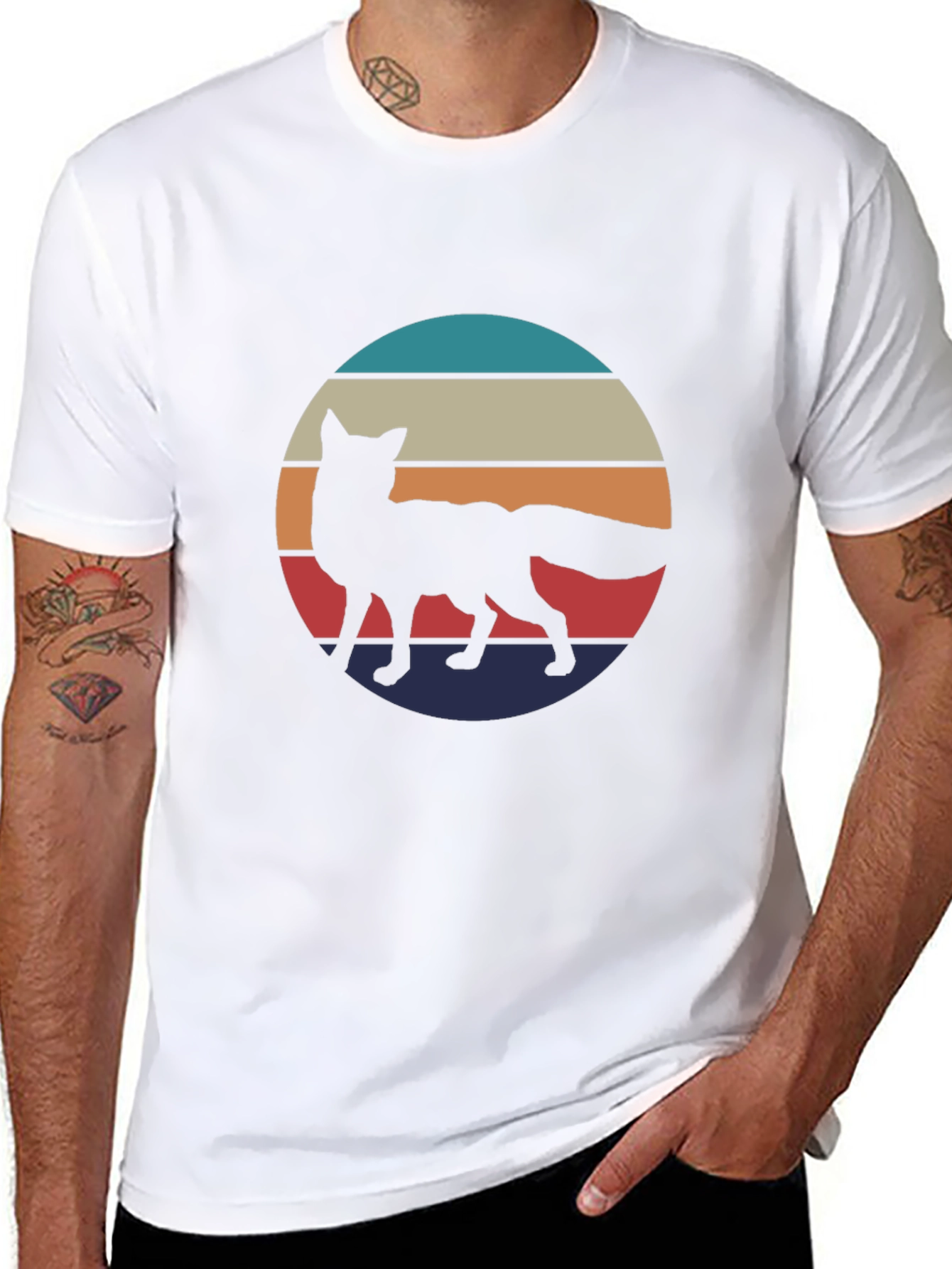Retro Fox Silhouette Tee