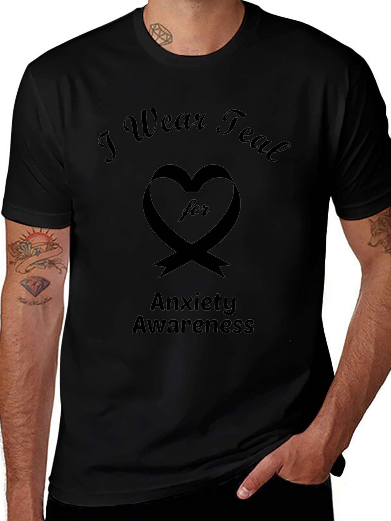 I Wear Teal for Anxiety Awareness T-Shirt