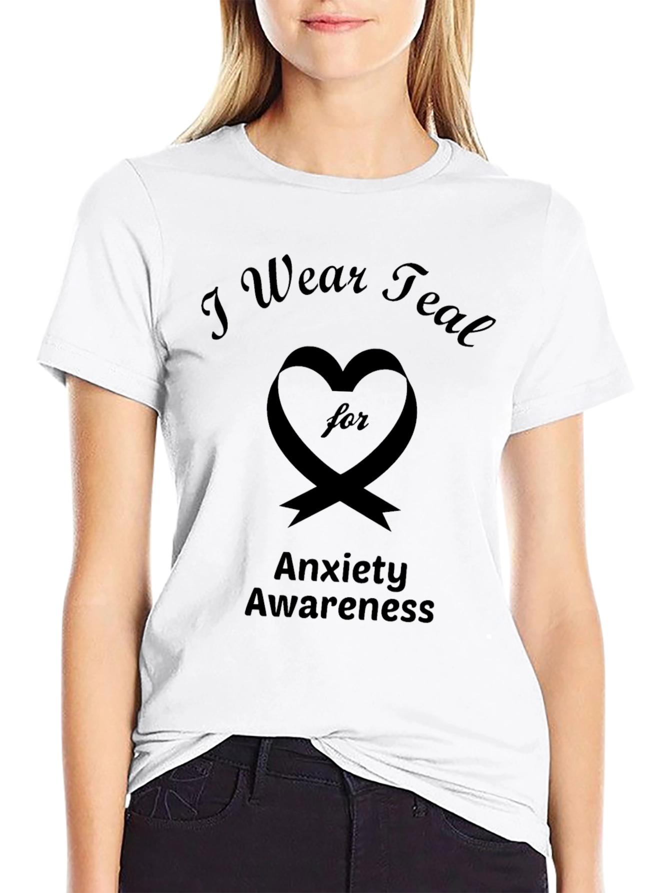 I Wear Teal for Anxiety Awareness T-Shirt