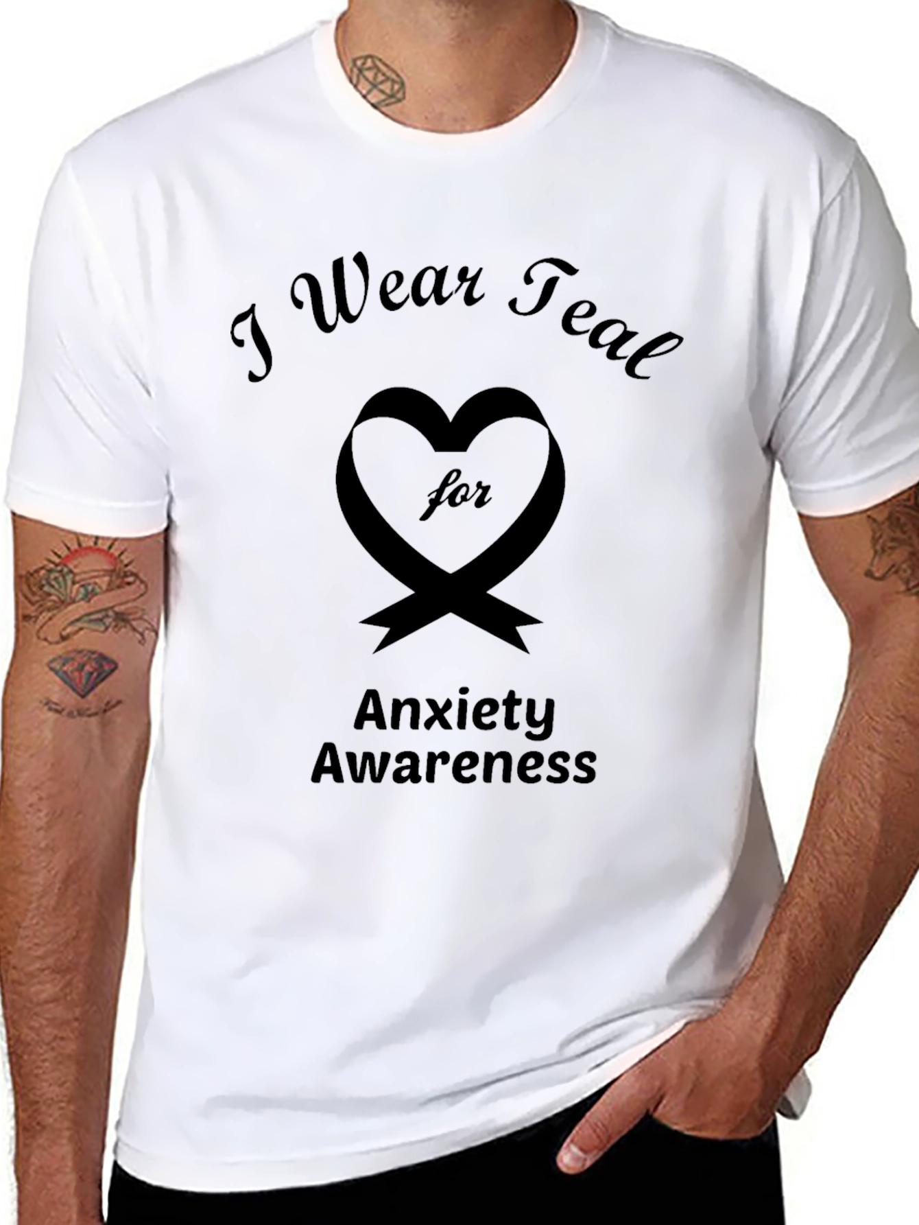 I Wear Teal for Anxiety Awareness T-Shirt