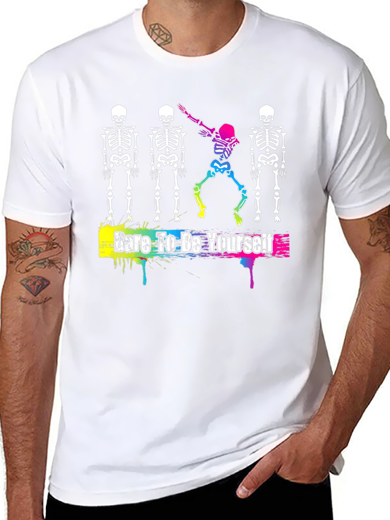 Dare to Be Yourself Skeleton T-Shirt