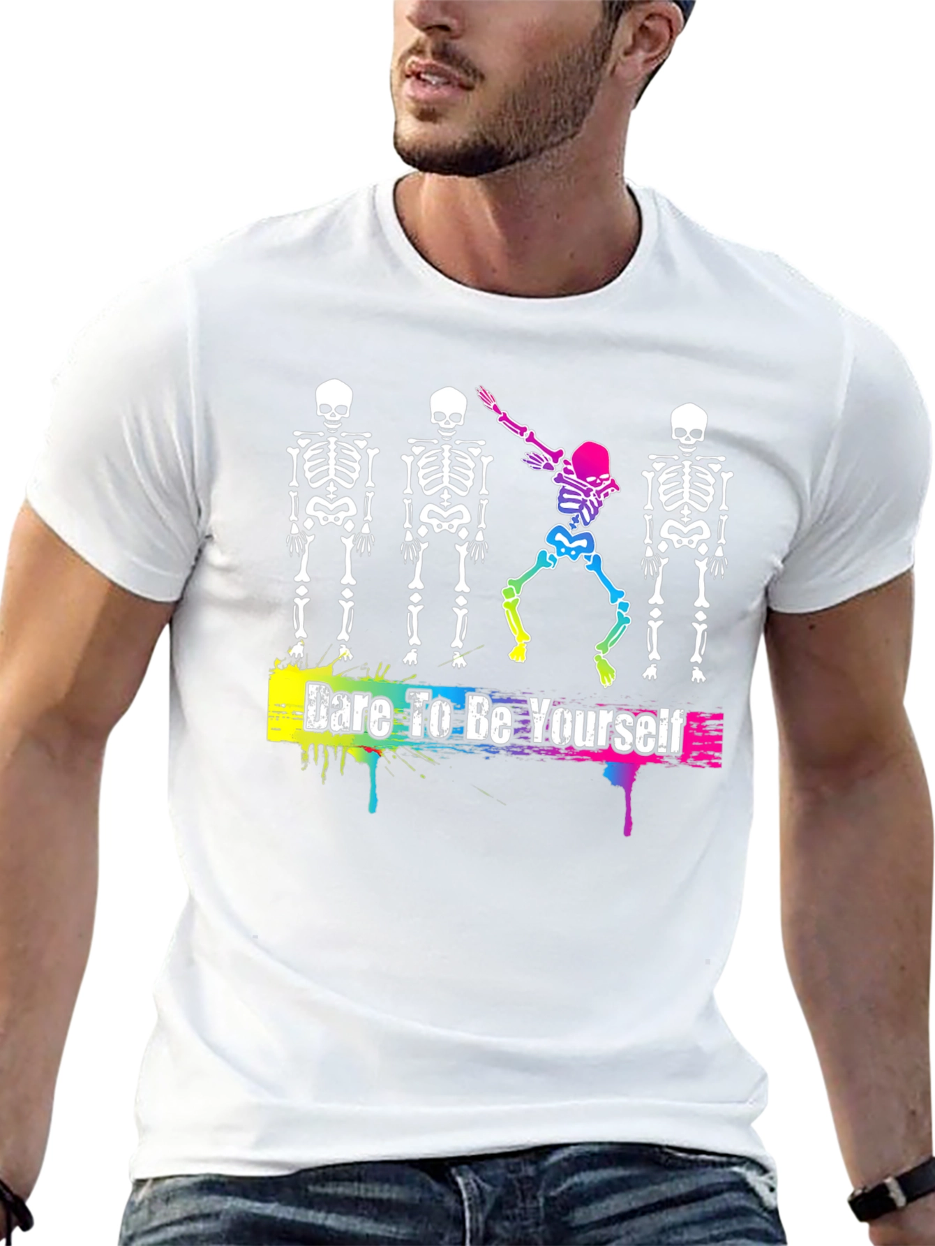 Dare to Be Yourself Skeleton T-Shirt