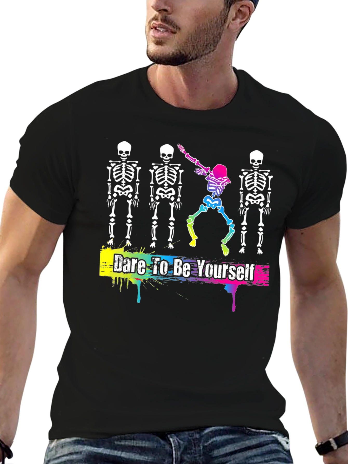 Dare to Be Yourself Skeleton T-Shirt