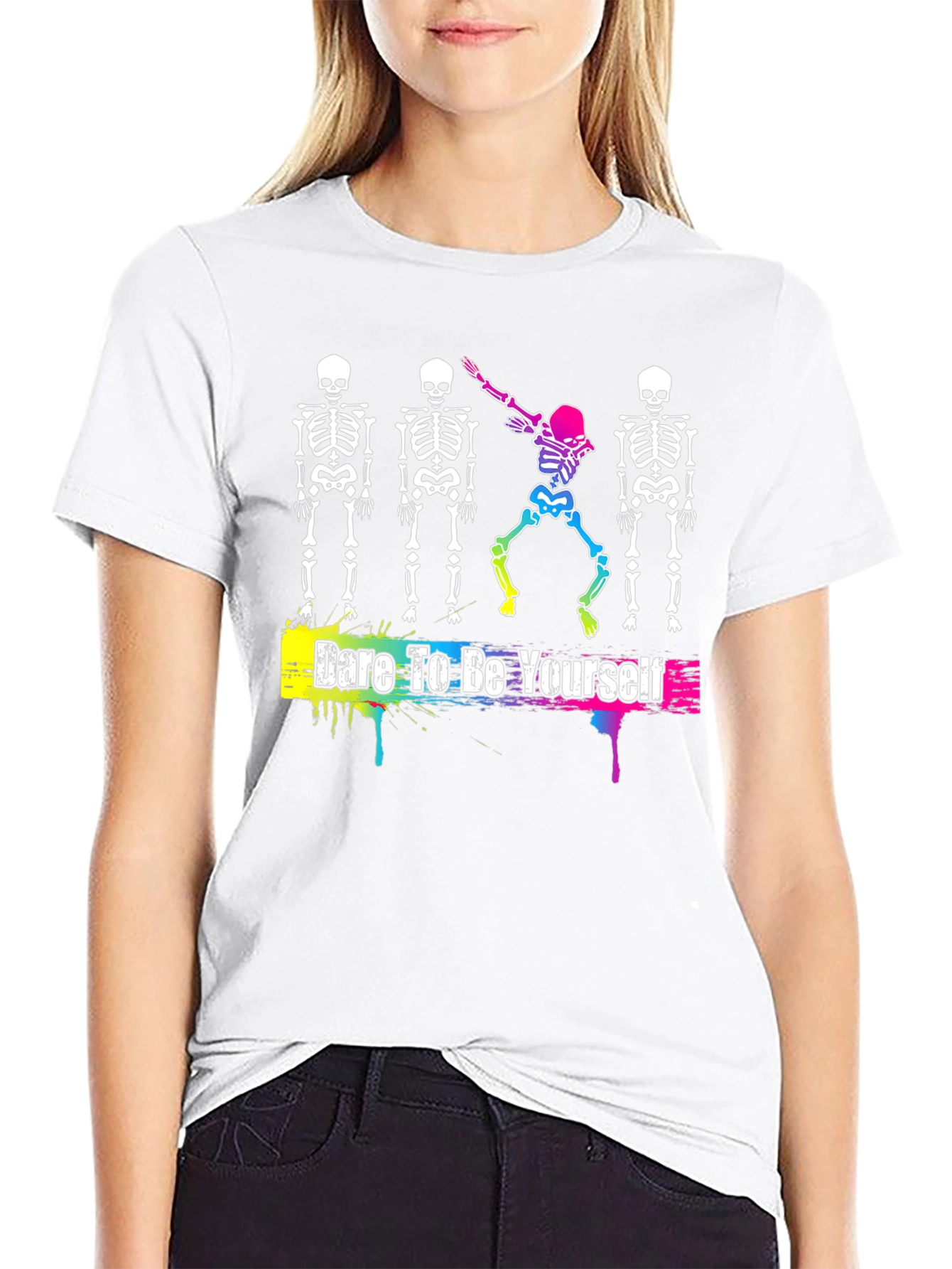Dare to Be Yourself Skeleton T-Shirt